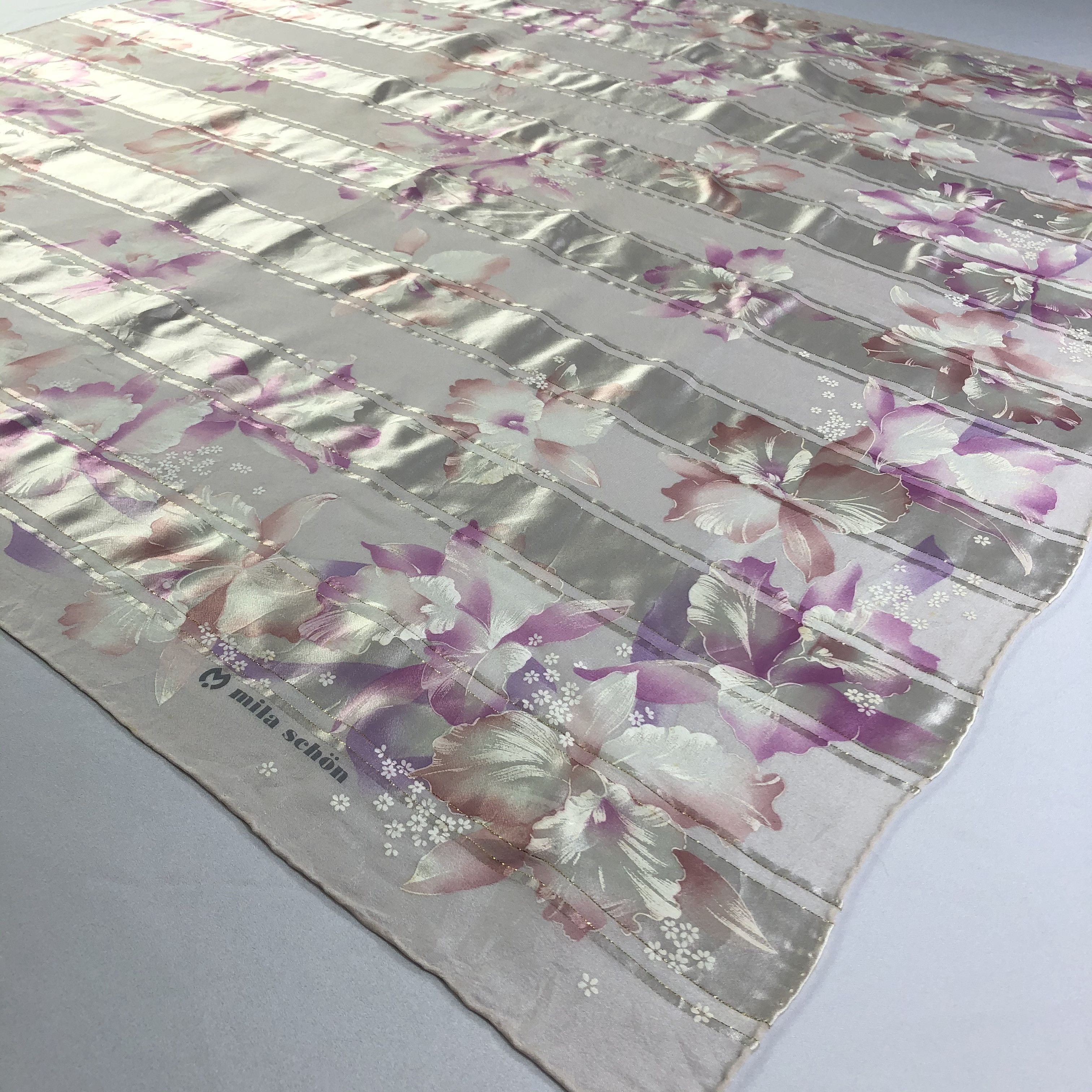Mila Schon × Vintage Vintage Mila Schon Silk Scarf Size ONE SIZE - 4 Thumbnail