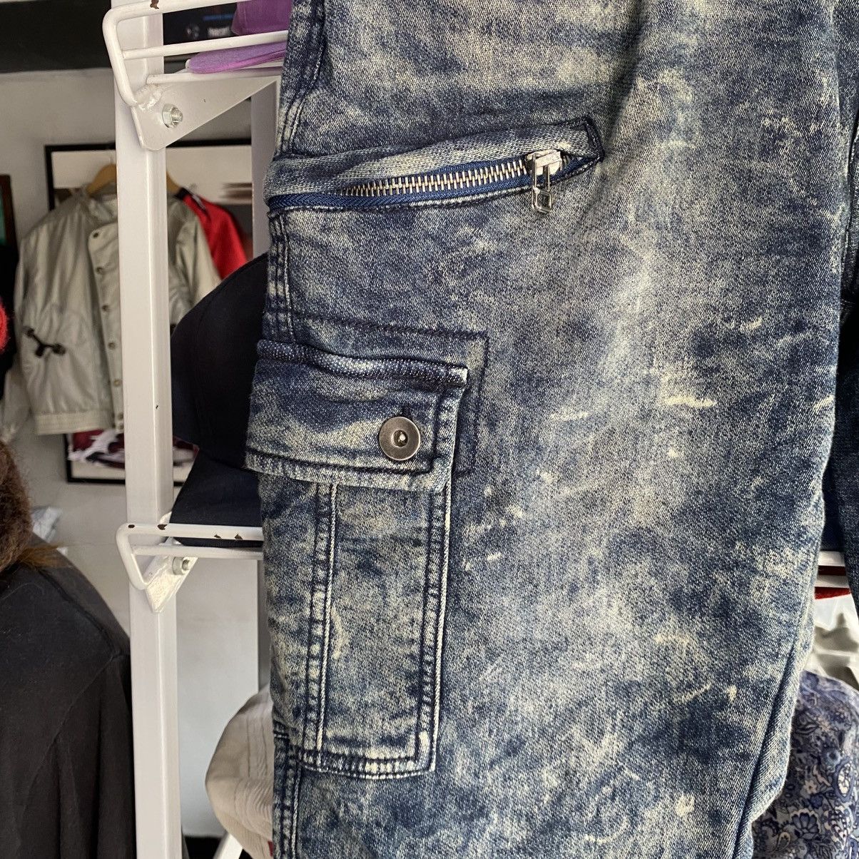 In The Attic × Japanese Brand × Seditionaries IN THE ATTIC Cargo Shorts Pants MultiPocket Denim Acid Wash Size US 30 / EU 46 - 7 Thumbnail