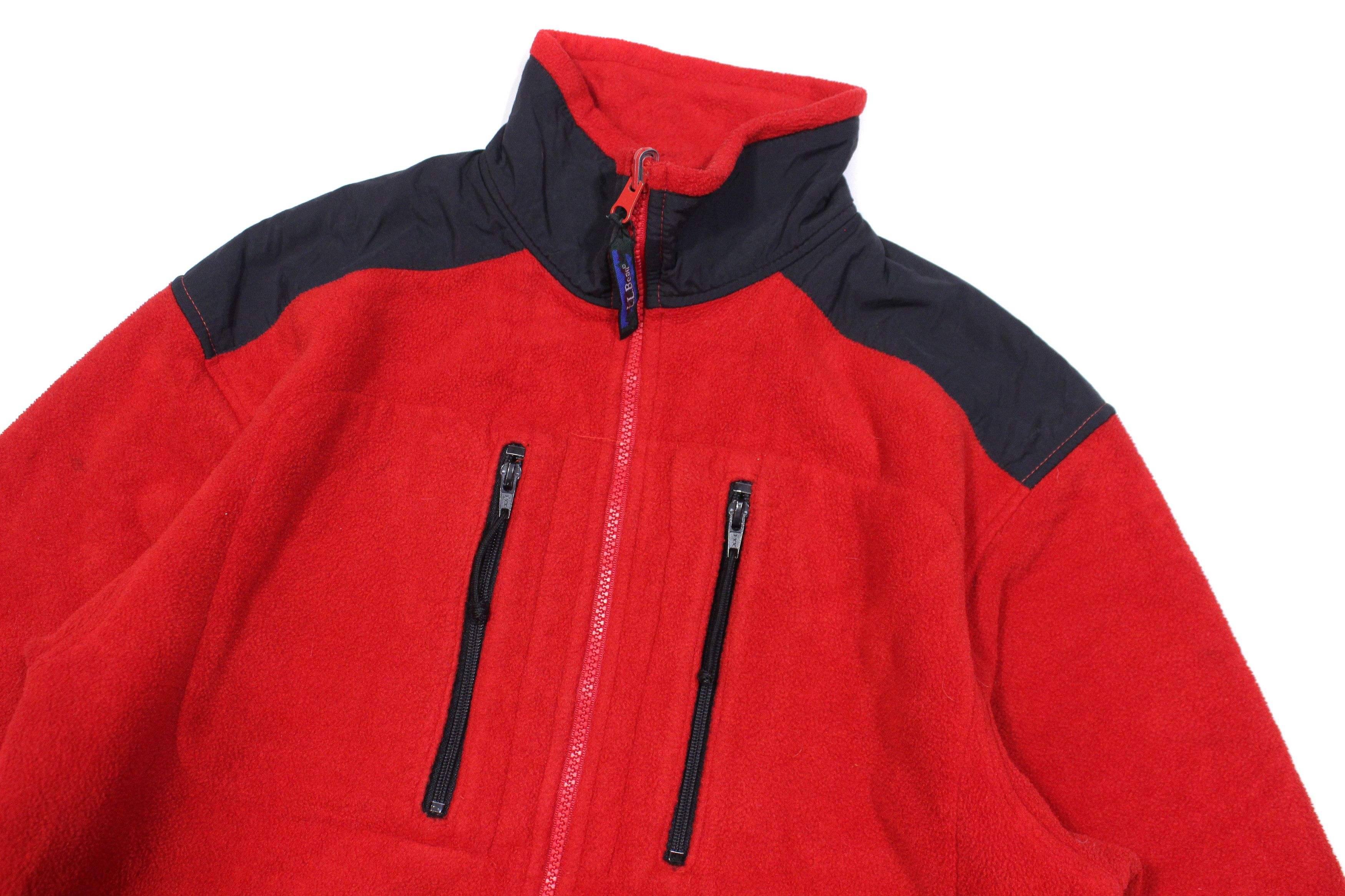 L.L. Bean 90S Logo Fleece Jacket Size US M / EU 48-50 / 2 - 3 Thumbnail