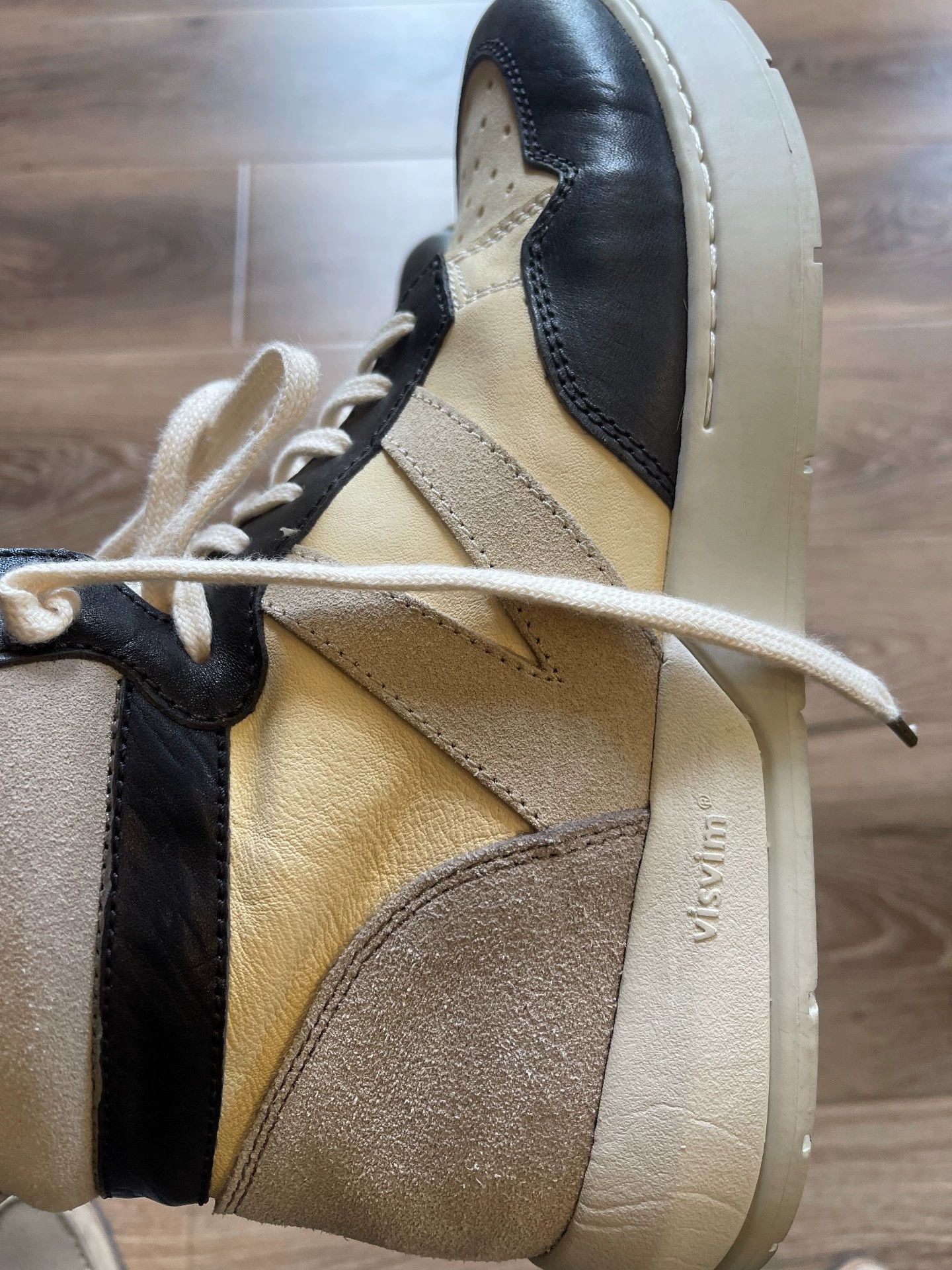 Visvim visvim chamberlain hi 22ss charcoal black white US10 Size US 10 / EU 43 - 4 Thumbnail