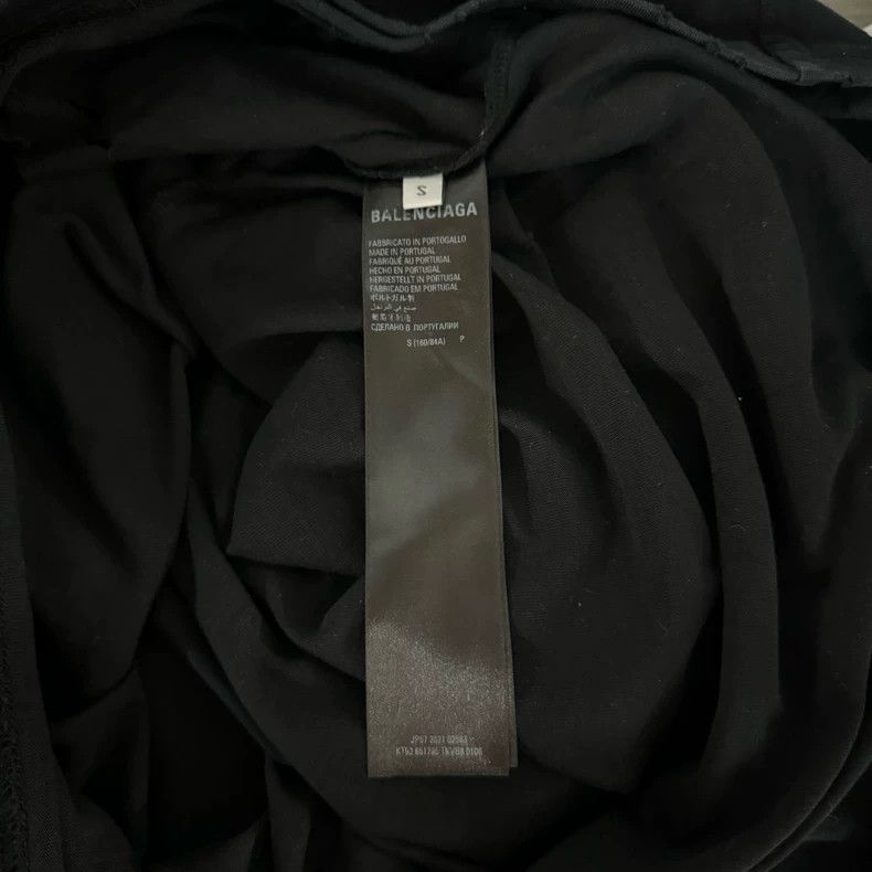 Balenciaga Balenciaga Black logo destroys short sleeves Size US S / EU 44-46 / 1 - 4 Thumbnail