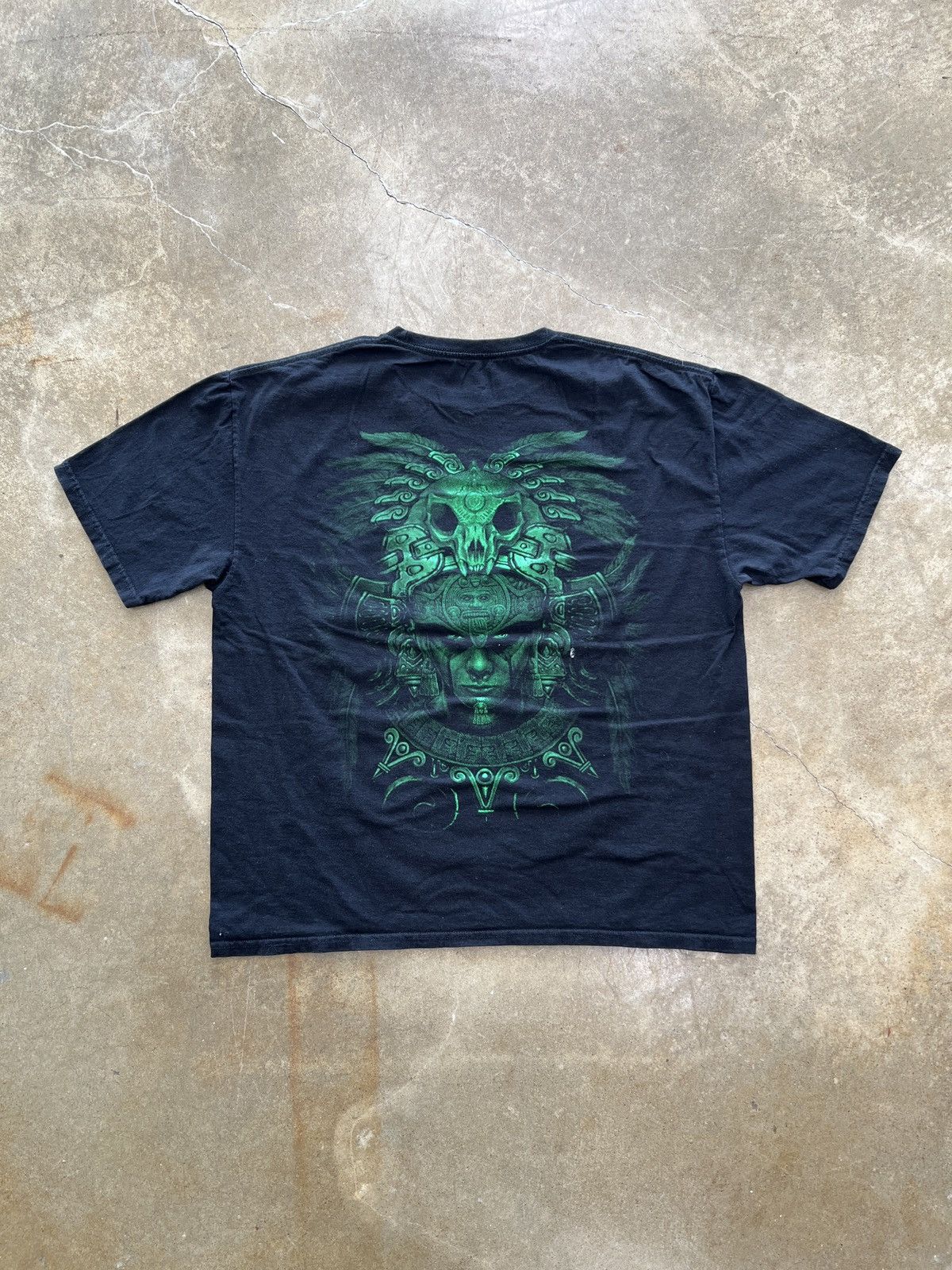 Vintage Central America Mexico Mayan Aztec Front Back Graphic Tee XL Size US XL / EU 56 / 4 - 5 Thumbnail