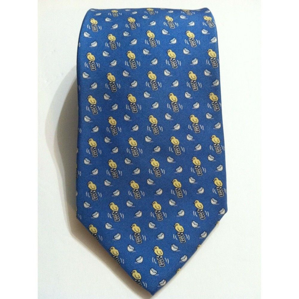 Vineyard Vines VINEYARD VINES MENS BLUE 100%SILK TIE WIDTH: 3 5/8" Size ONE SIZE - 1 Thumbnail