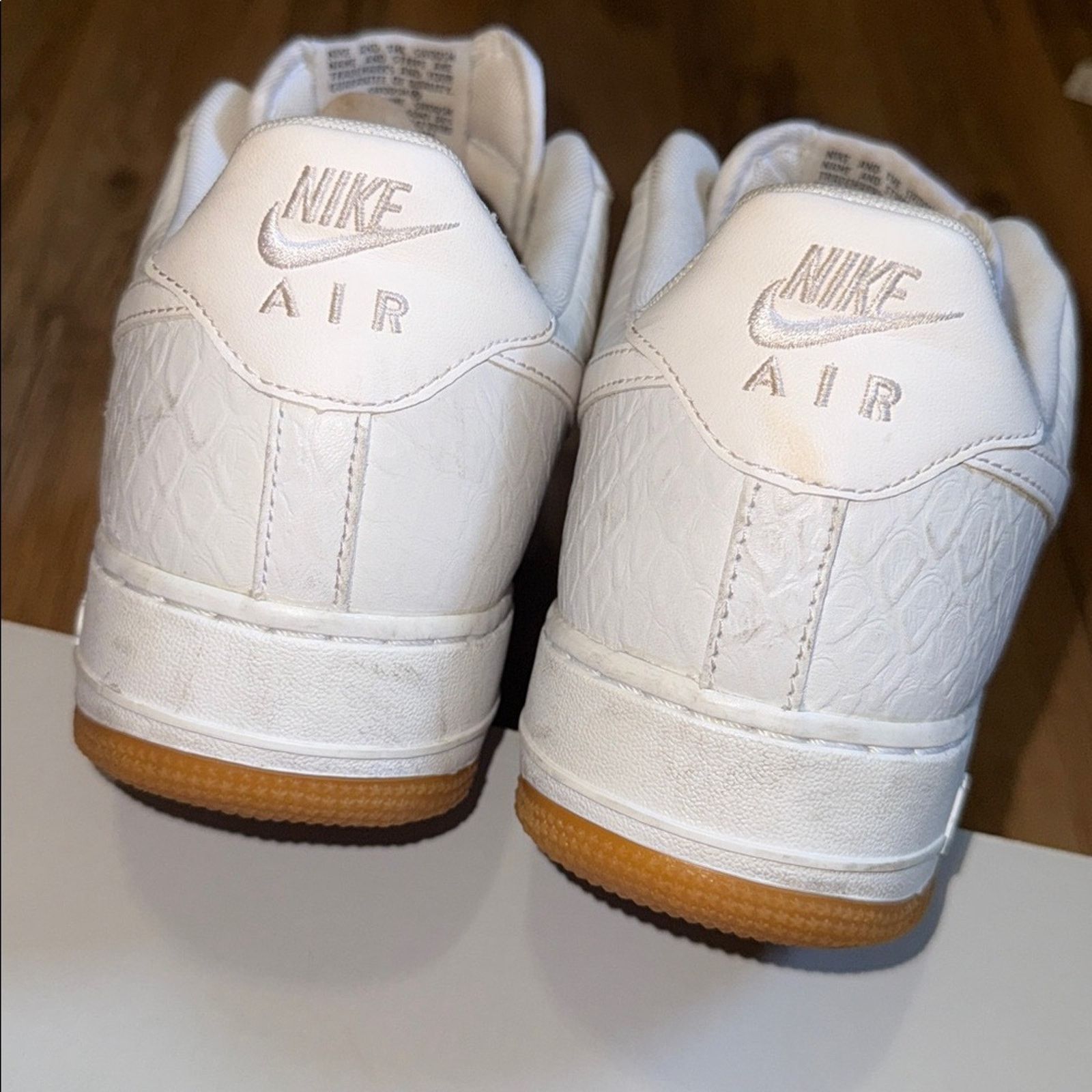 Nike 2014 Nike Air Force 1 Croc White Gum Bottom Size US 10.5 / EU 43-44 - 3 Thumbnail