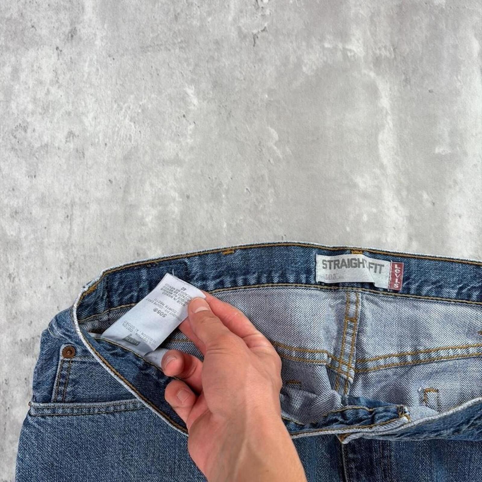 Levi's Y2K Blue Levi’s Grunge Baggy Skater Denim Jorts Size US 40 / EU 56 - 5 Thumbnail