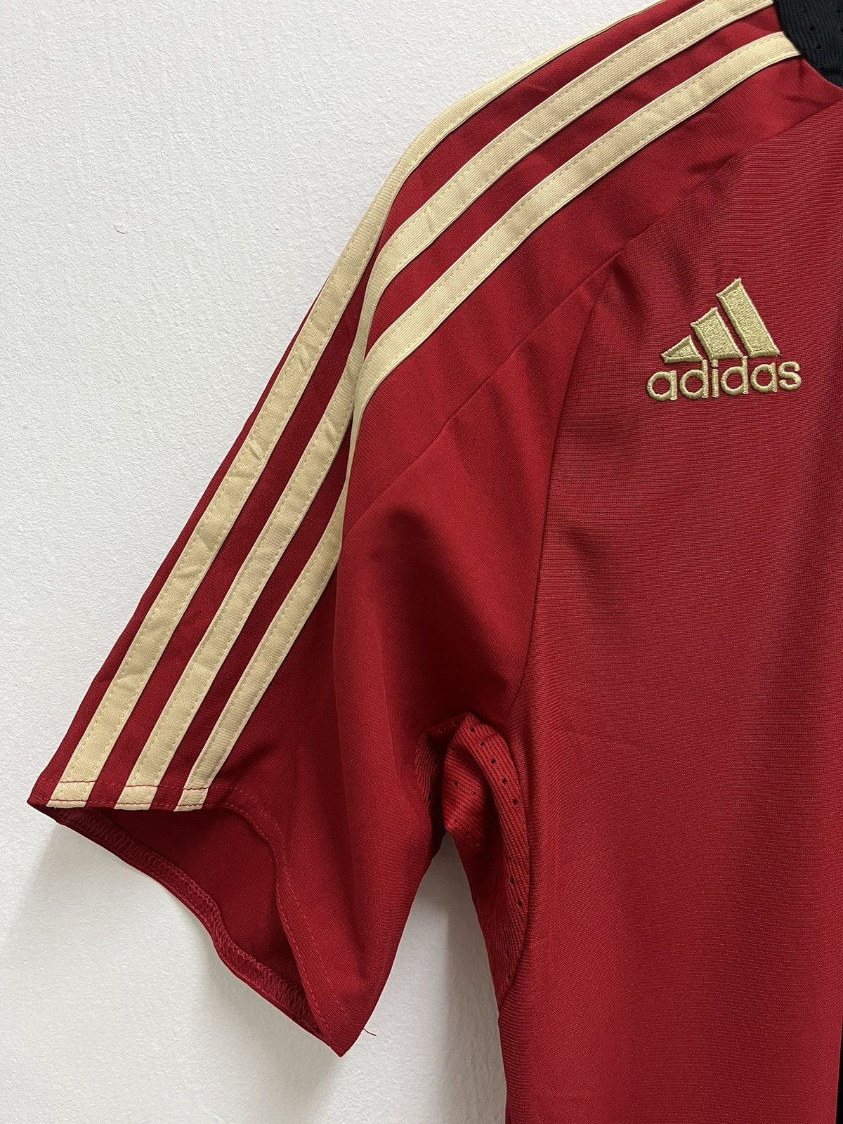 Adidas #8 FRINGS Germany 2008/09 Y2k Blokecore Football Shirt Away Size US S / EU 44-46 / 1 - 2 Thumbnail
