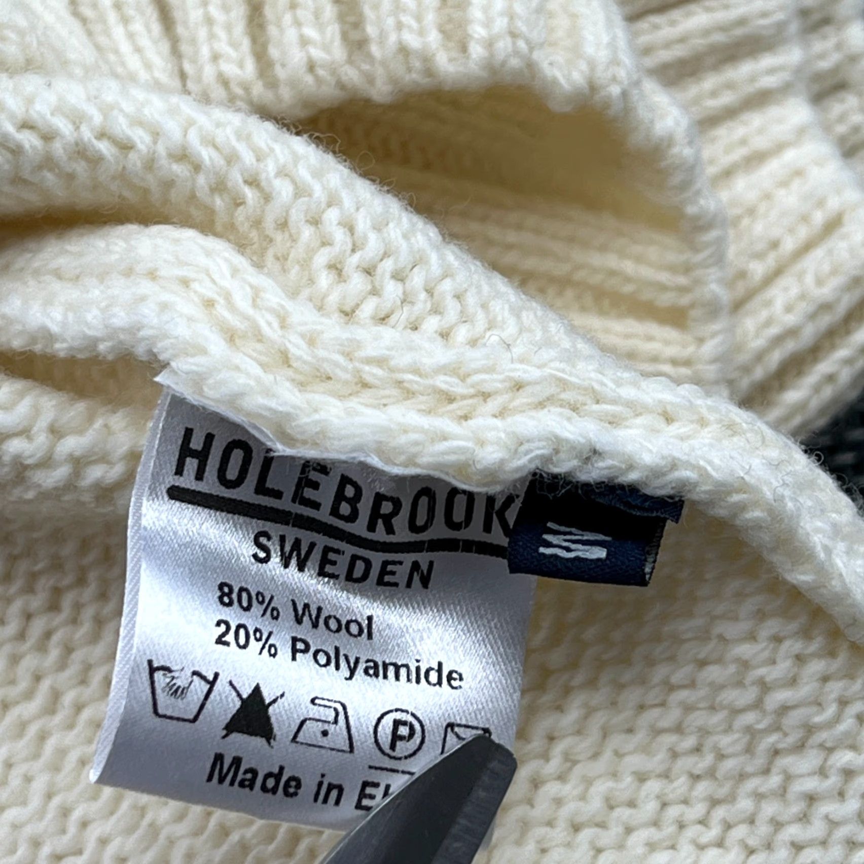 Vintage Holebrook Sweden Mens Sweater Medium V-Neck Wool White Ski Tour Size US M / EU 48-50 / 2 - 6 Thumbnail
