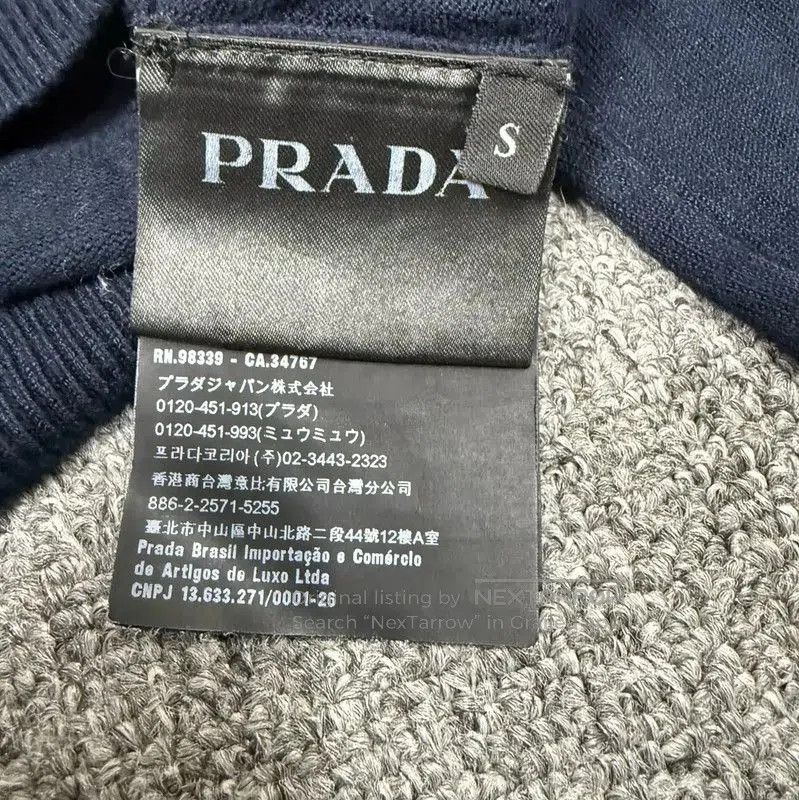Prada Prada Men's Blue Knit Sweater - Size S. Size US S / EU 44-46 / 1 - 4 Thumbnail