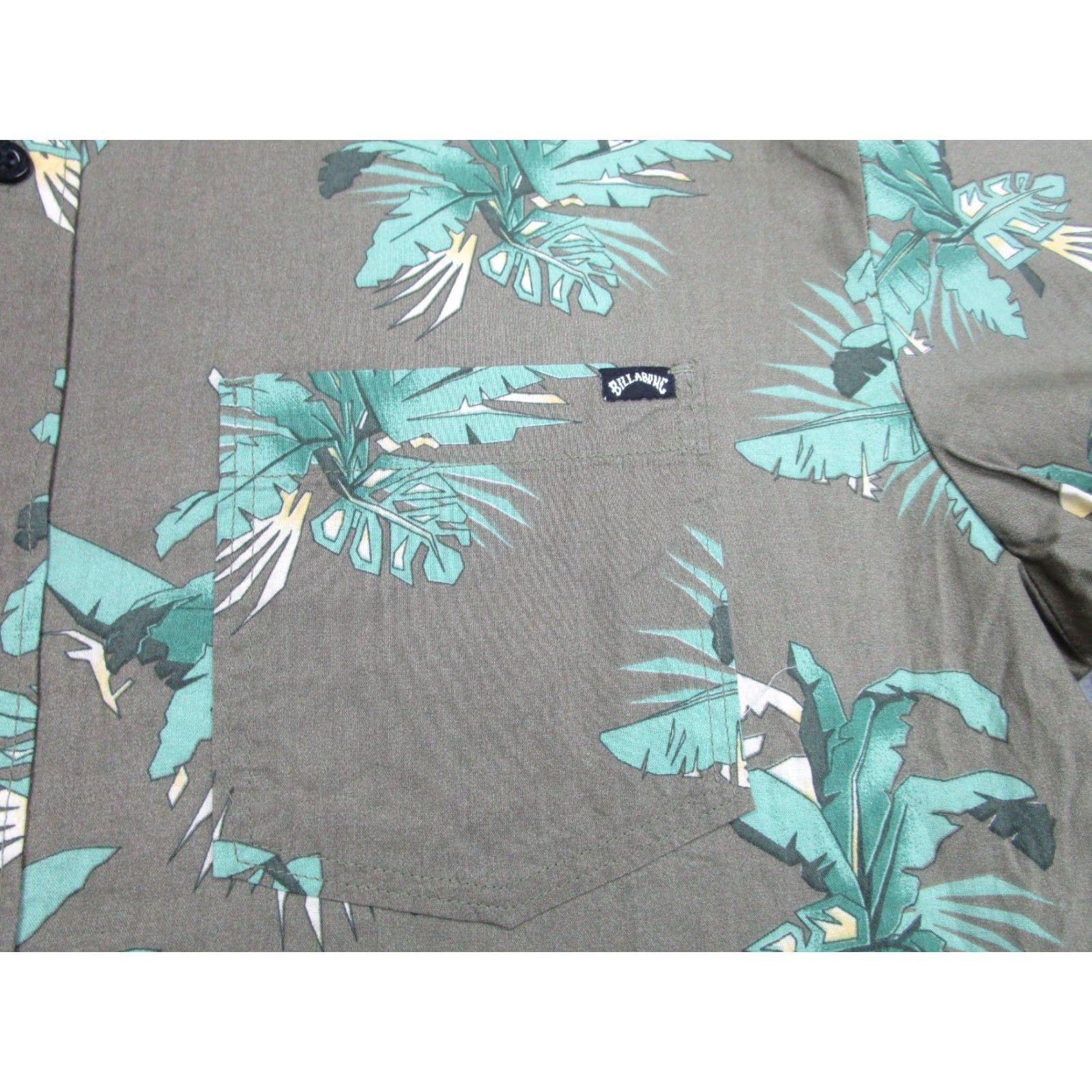 Billabong Billabong Shirt Mens Medium Green Hawaiian Aloha Button Front Cotton Size US M / EU 48-50 / 2 - 4 Thumbnail