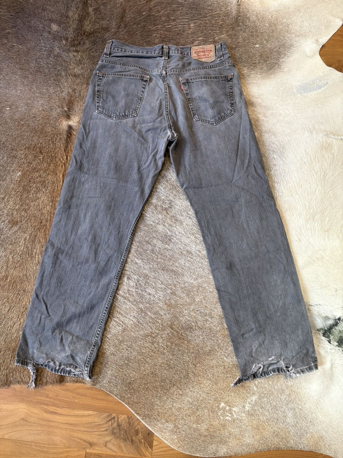 Levi's grey wash 559 relaxed straight fit levis 33x32 Size US 33 - 3 Thumbnail