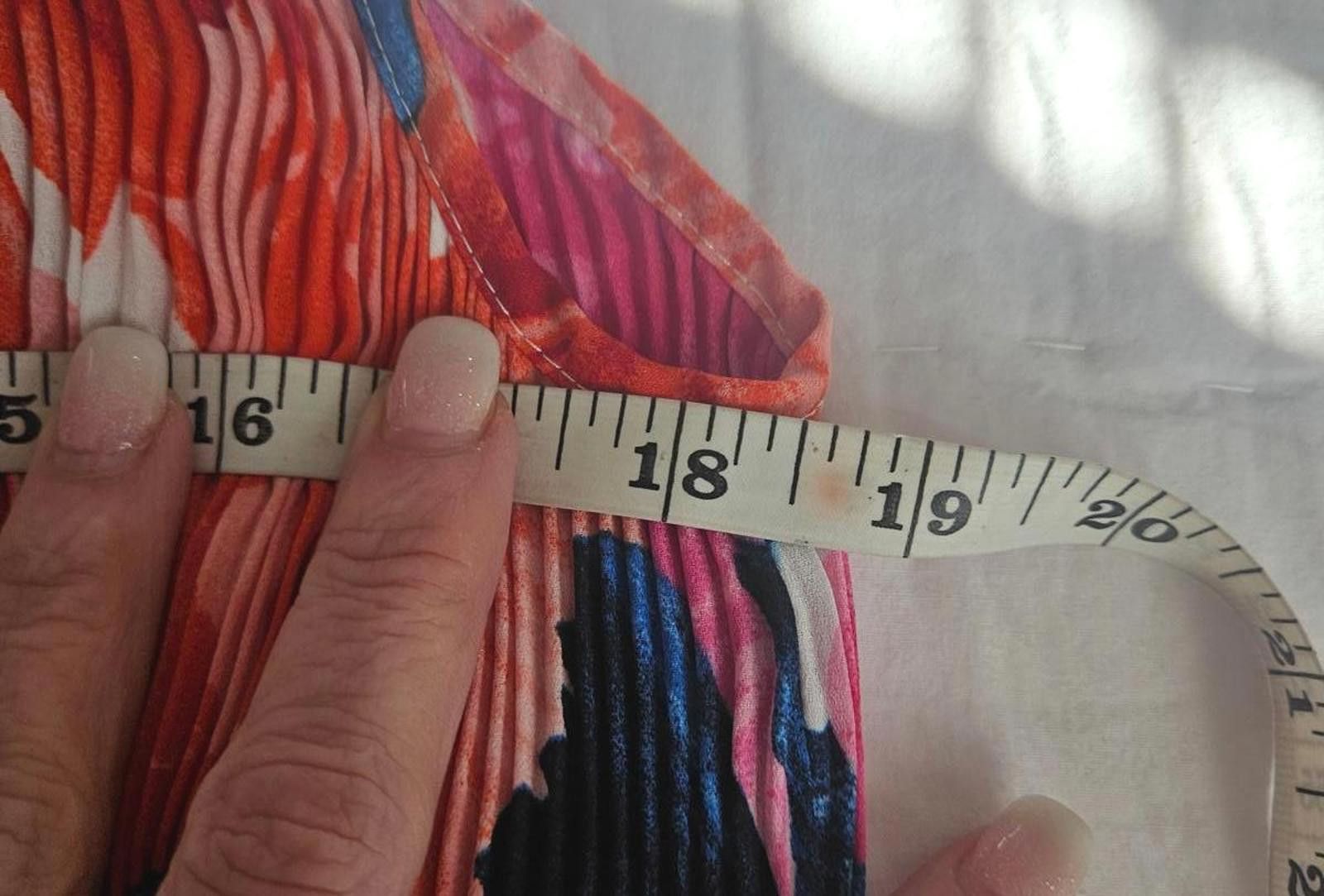 chloma Chloe+Rene Vibrant Floral Pleated Dress #370 Size L / US 10 / IT 46 - 6 Thumbnail