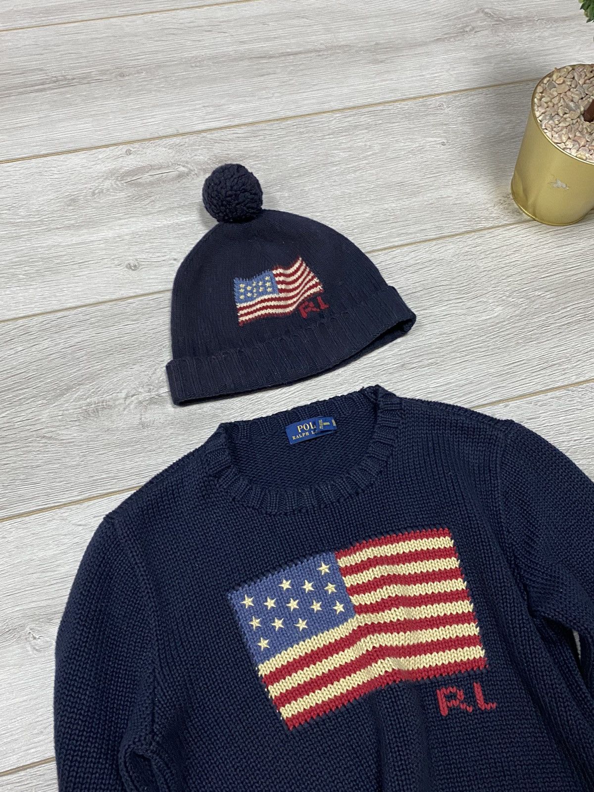 Polo Ralph Lauren Vintage Polo Ralph Lauren vintage USA flag knitted hat Grailed