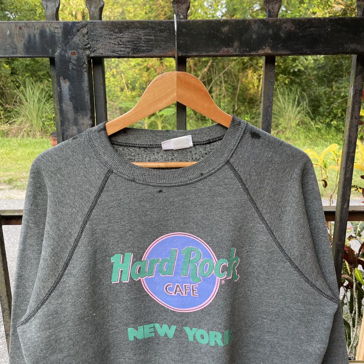 Hard Rock Cafe 🔥Vintage 80s Hard Rock Cafe New York Big Logo Sweatshirts Size US M / EU 48-50 / 2 - 3 Thumbnail