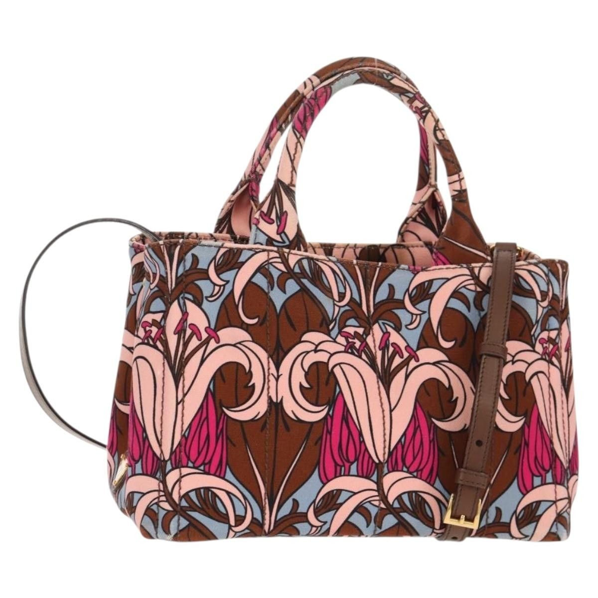 Prada Prada Canapa Open Tote Canvas Size ONE SIZE - 1 Thumbnail