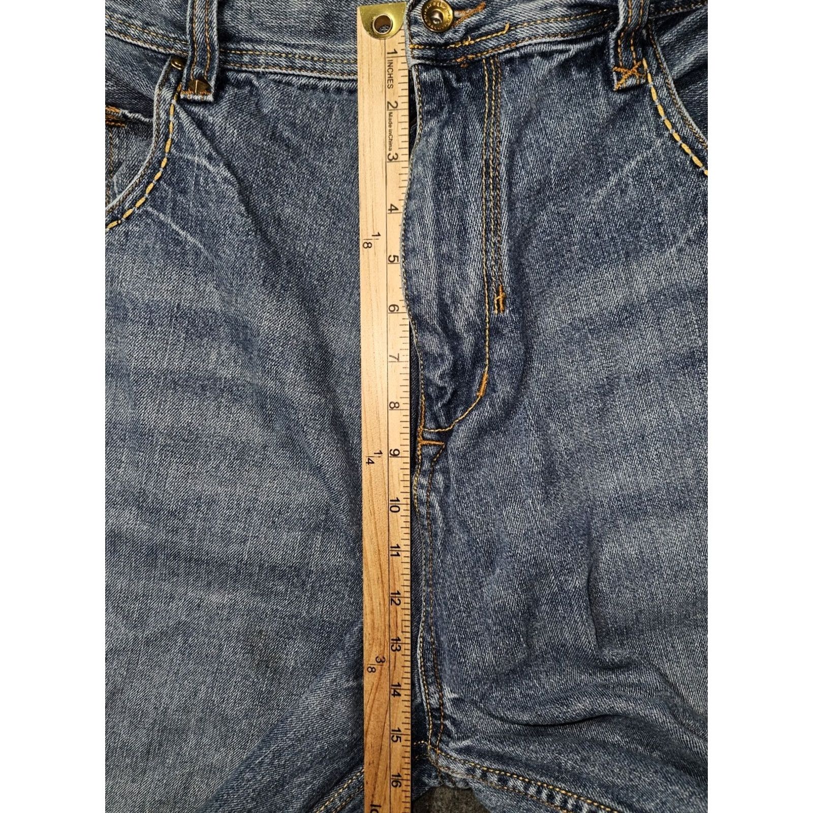 Rocawear VINTAGE Rocawear Baggy Jeans Mens 44x32 Blue High Rise 90s Hip Hop Y2K Wide-Leg Denim Pocket Distressed Easy Care Regular Size 44 Mens Size US 44 / EU 60 - 4 Thumbnail