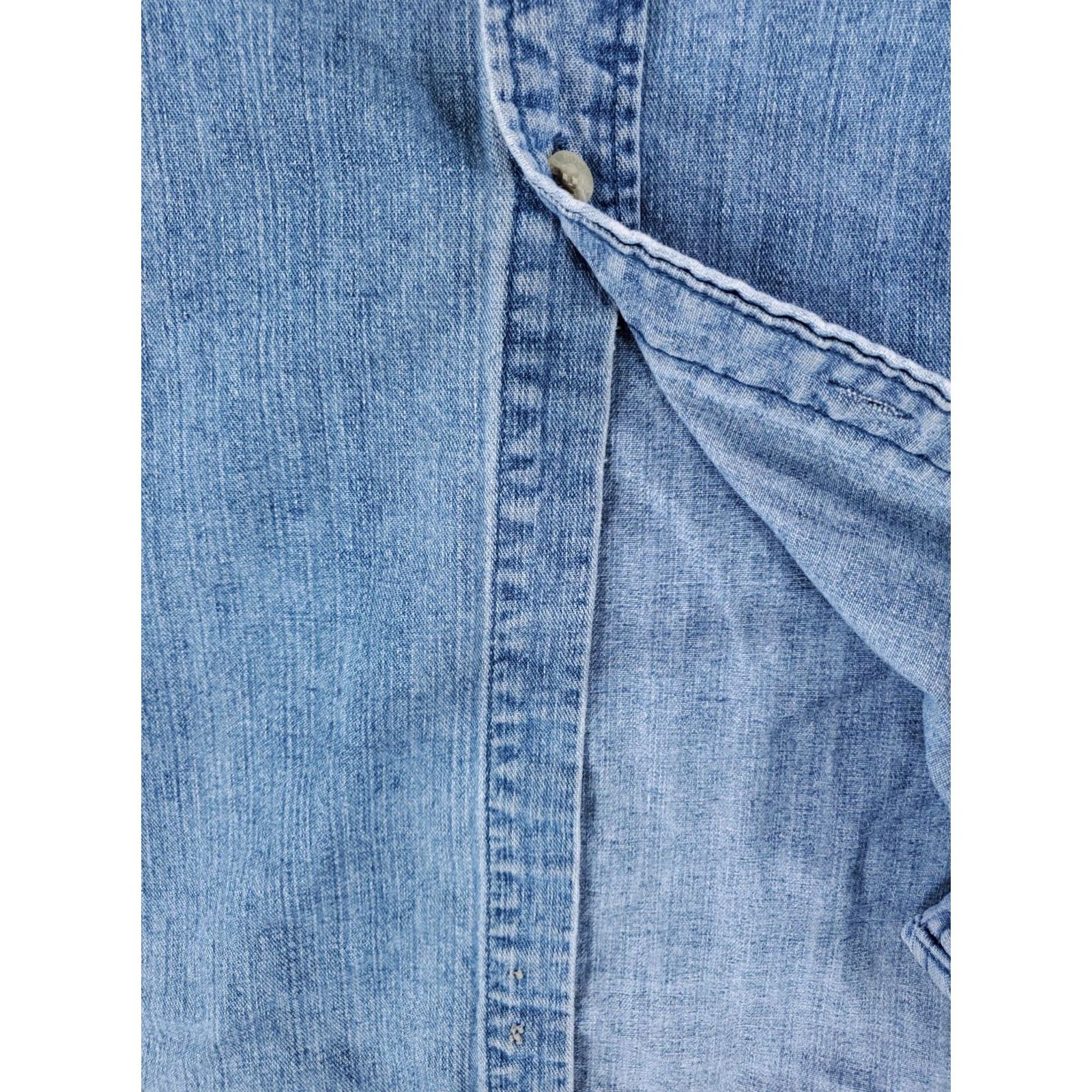 Hard Rock Cafe VINTAGE Hard Rock Cafe Denim Button Up Shirt 90s Nashville Mens L Blue Shirt Size US L / EU 52-54 / 3 - 3 Thumbnail