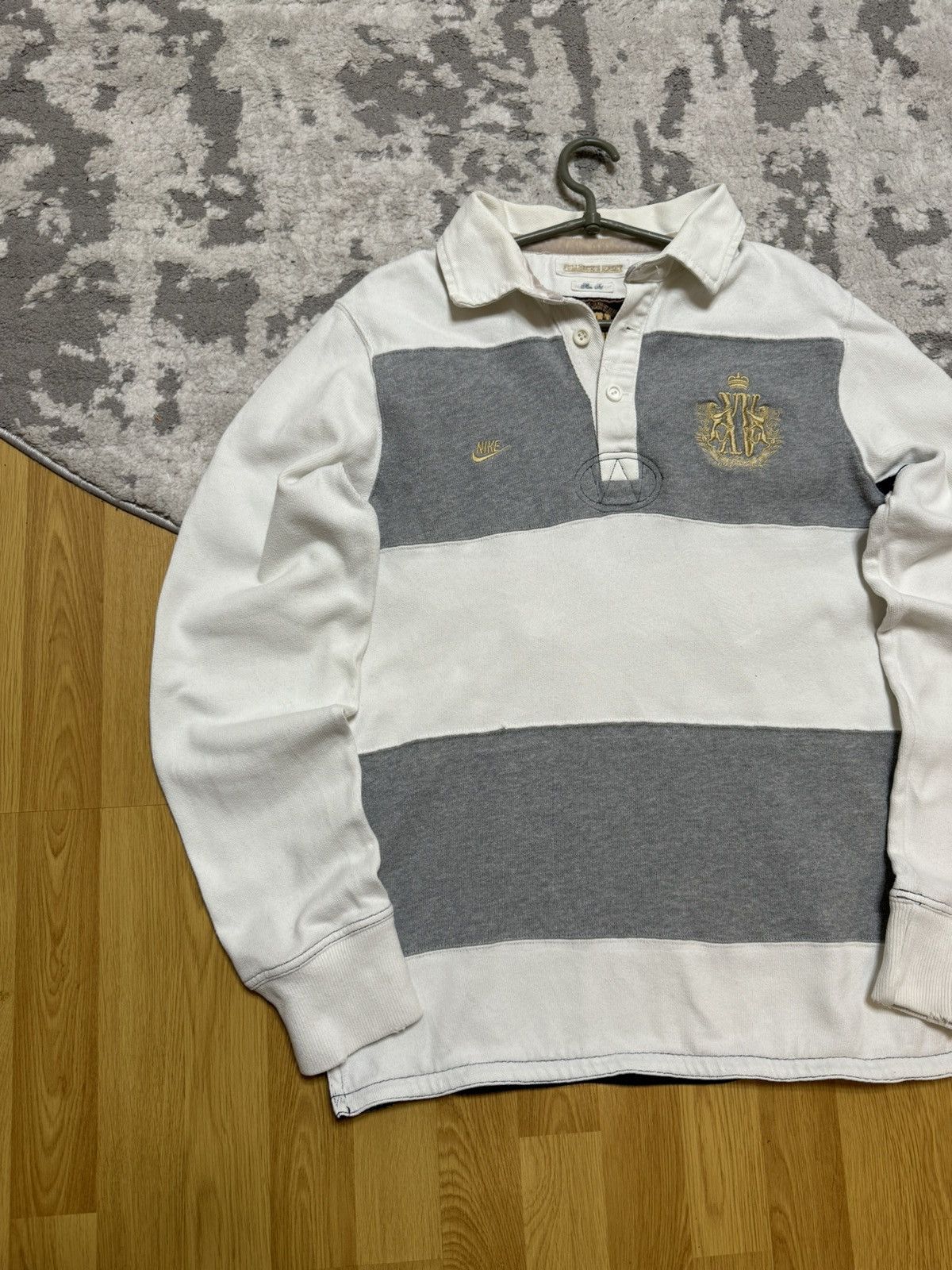 Nike × Vintage Vintage Nike FullBack’s Streetwear Style Rugby Longsleeve Size US L / EU 52-54 / 3 - 3 Thumbnail