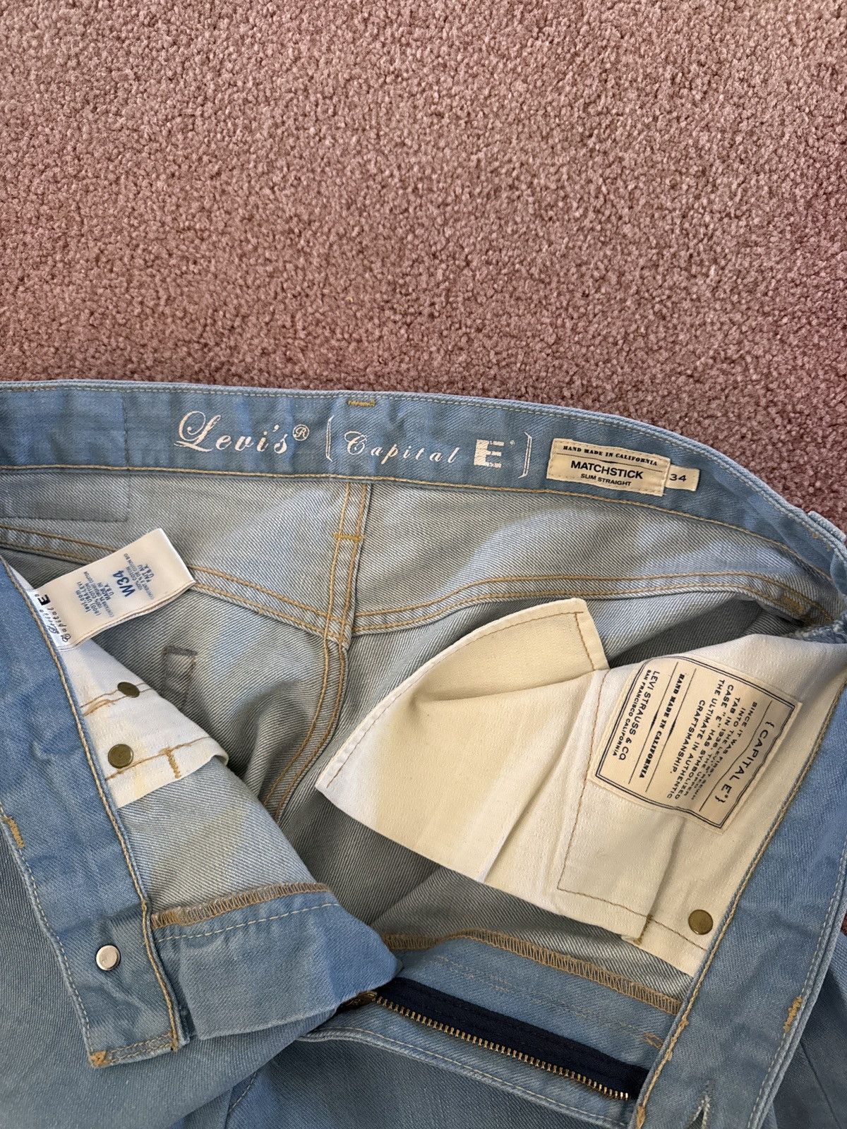 Levi's Levi’s Capital E Handmade in California Matchstick Size US 34 / EU 50 - 4 Thumbnail