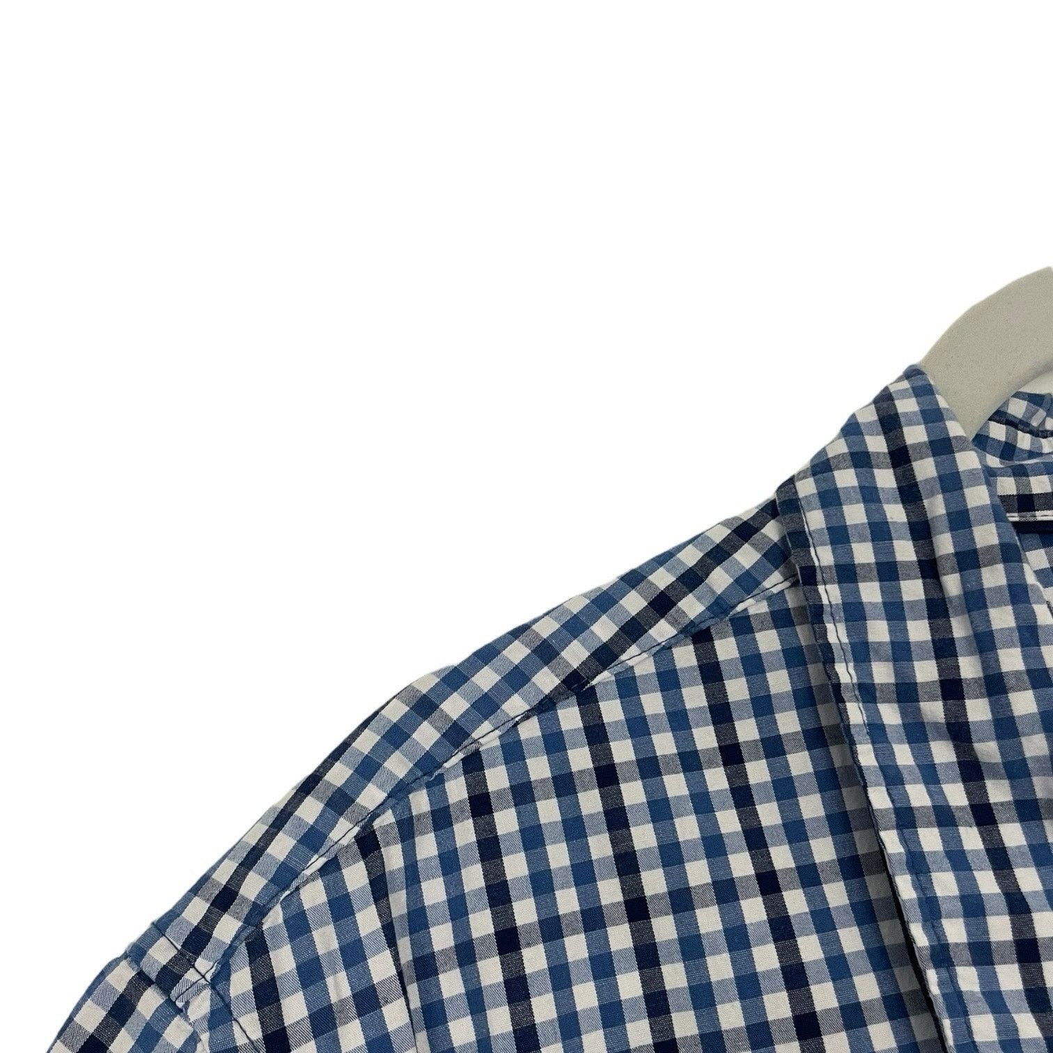 Gap GAP Mens Blue Plaid Short Sleeve Button Down Shirt Size US XXL / EU 58 / 5 - 3 Thumbnail
