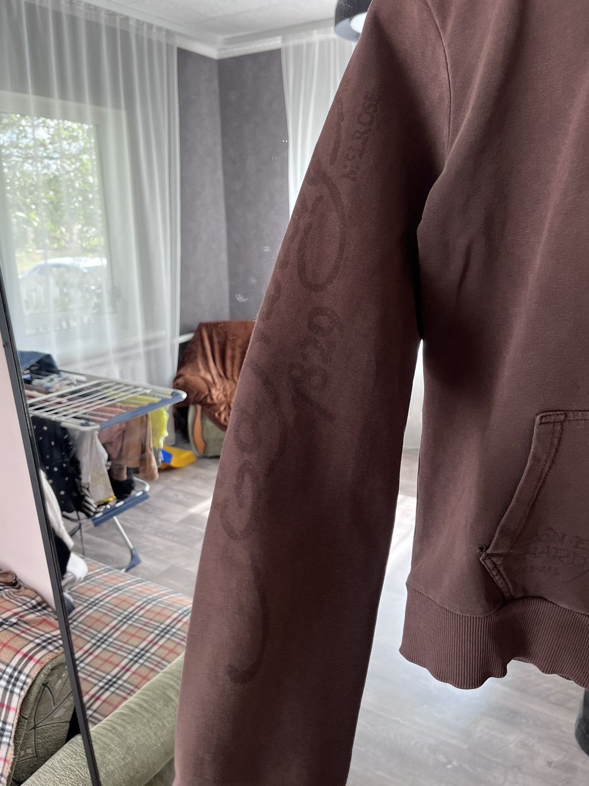 Ed Hardy 🤎Brown Vintage Ed Hardy Zip Up Hoodie Y2k Women’s Size S / US 4 / IT 40 - 5 Thumbnail