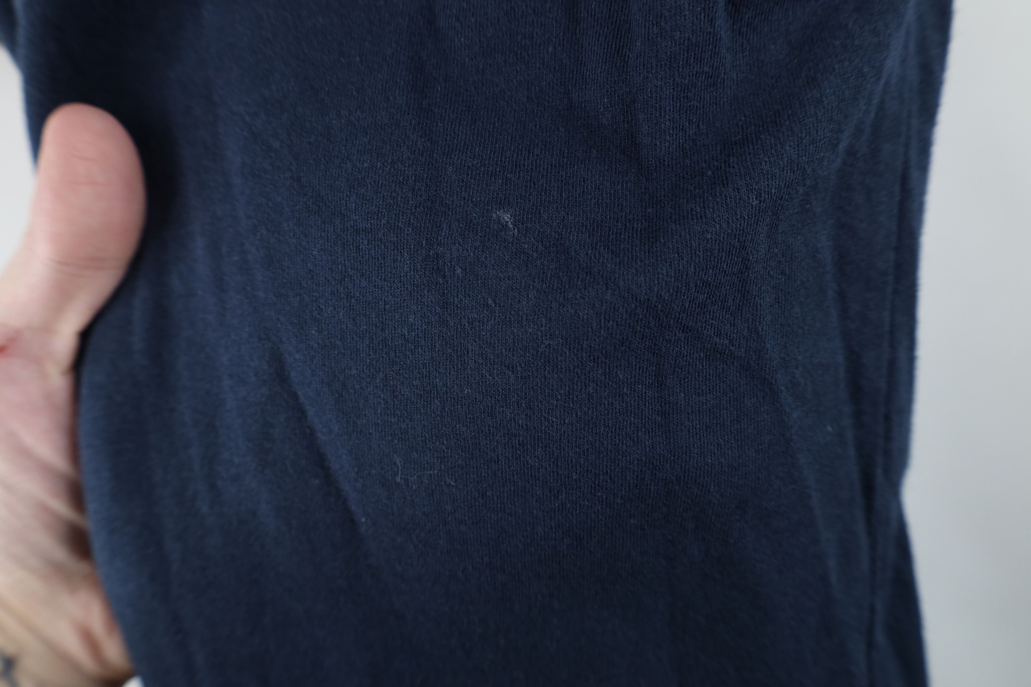 The North Face × Vintage The North Face Spell Out Short Sleeve Pocket T-Shirt Blue Size US L / EU 52-54 / 3 - 6 Thumbnail