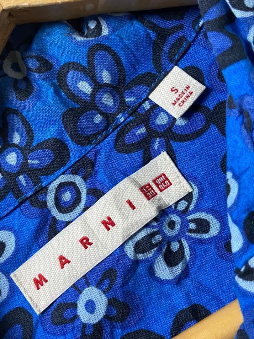 Marni × Uniqlo Uniqlo x MARNI Open Collar Pleated Dress (182) Size S / US 4 / IT 40 - 4 Thumbnail