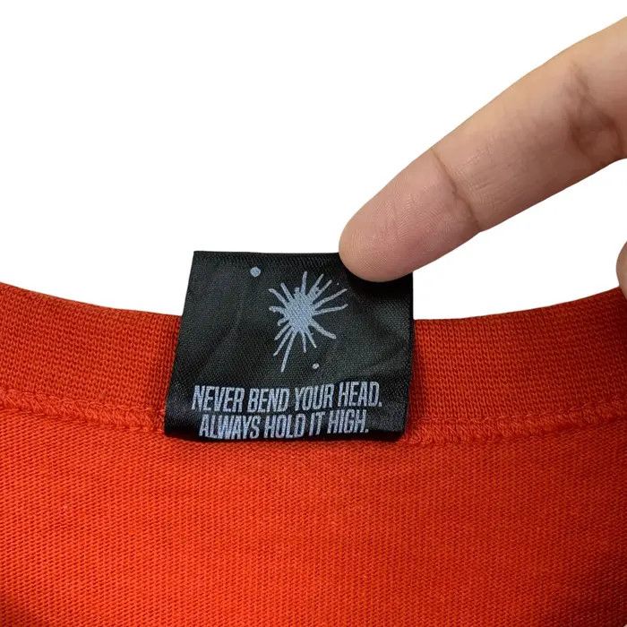 Maison MIHARA YASUHIRO MAISON MIHARA YASUHIRO x GU Communications Orange Tee Shirt Size US L / EU 52-54 / 3 - 9 Thumbnail