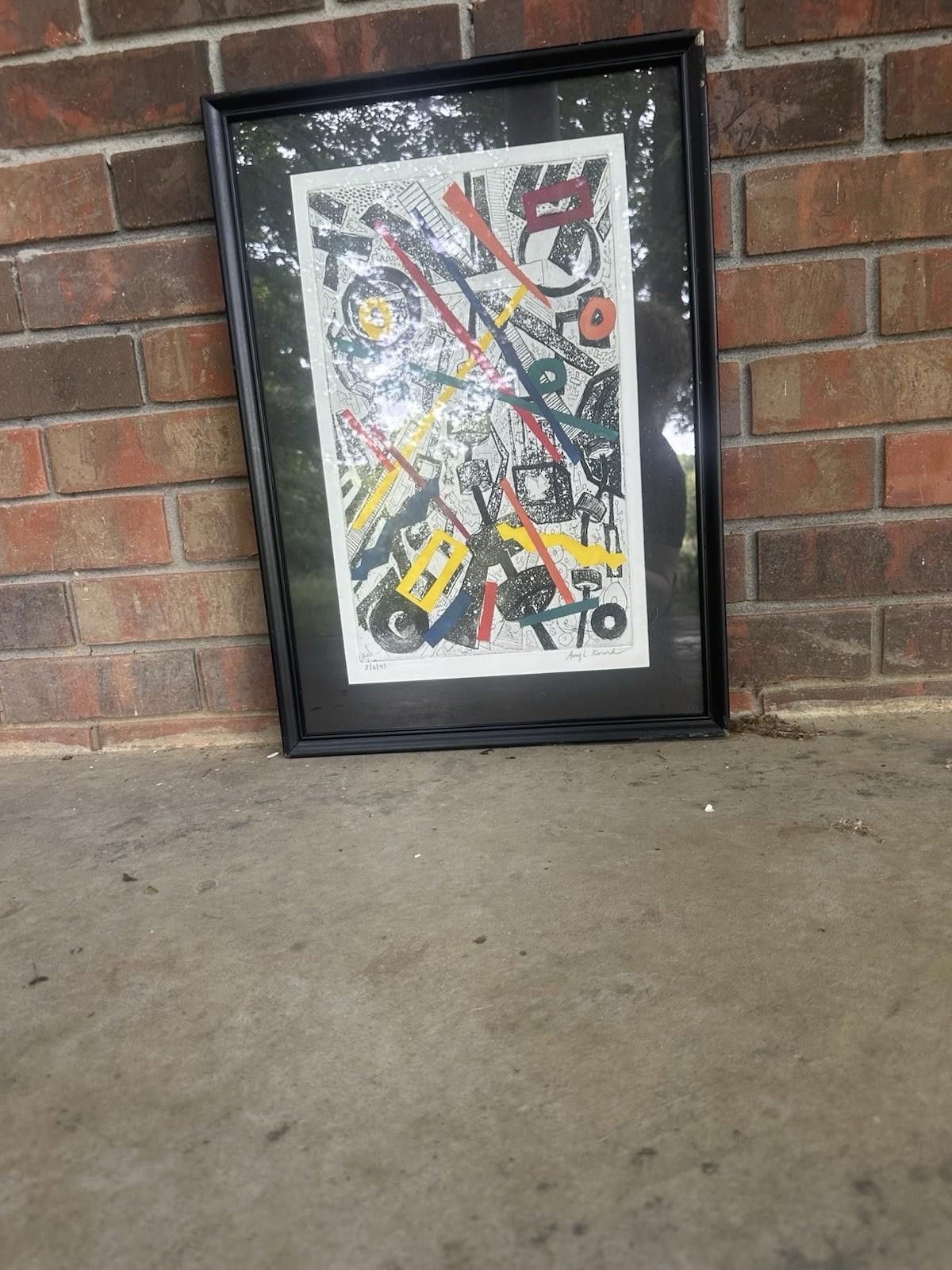 Designer 90s Abstract Art Wallhanging Amy Kinard Size ONE SIZE - 5 Thumbnail