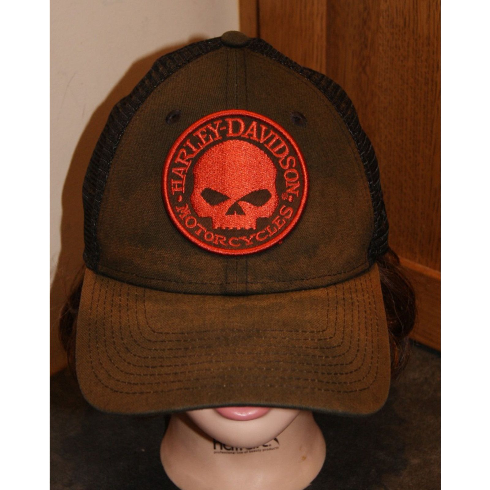 New Era HARLEY DAVIDSON Motorcycle Skull New Era Hat Cap Mesh Snap Size ONE SIZE - 1 Thumbnail