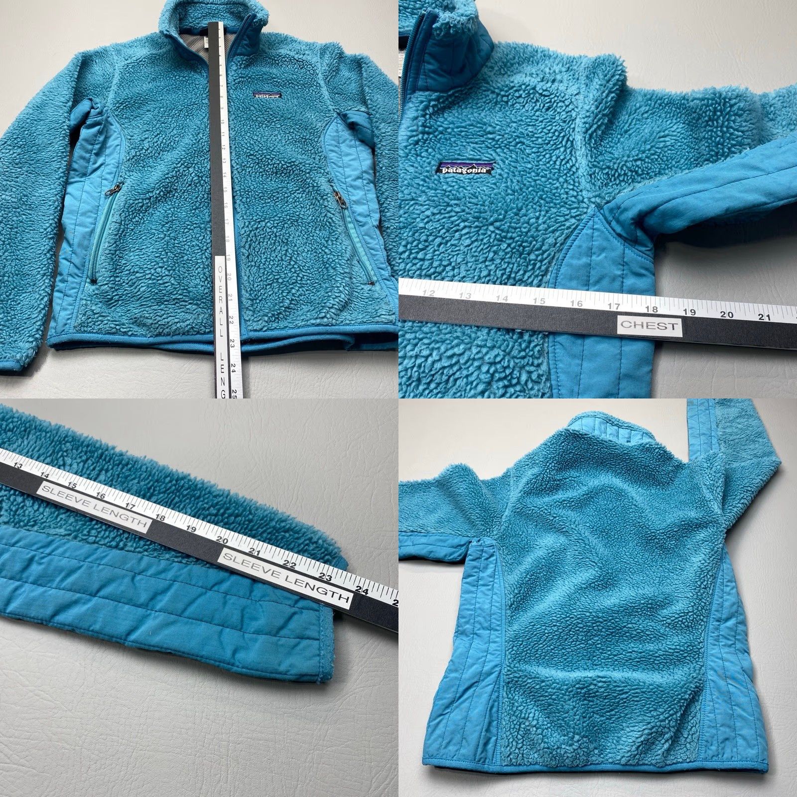 Patagonia VINTAGE? No, item not vintage per data. Title: Patagonia Women's Jacket Deep Pile Fleece Retro X Full Zip Aqua Sherpa Small 8129 Size S / US 4 / IT 40 - 8 Thumbnail