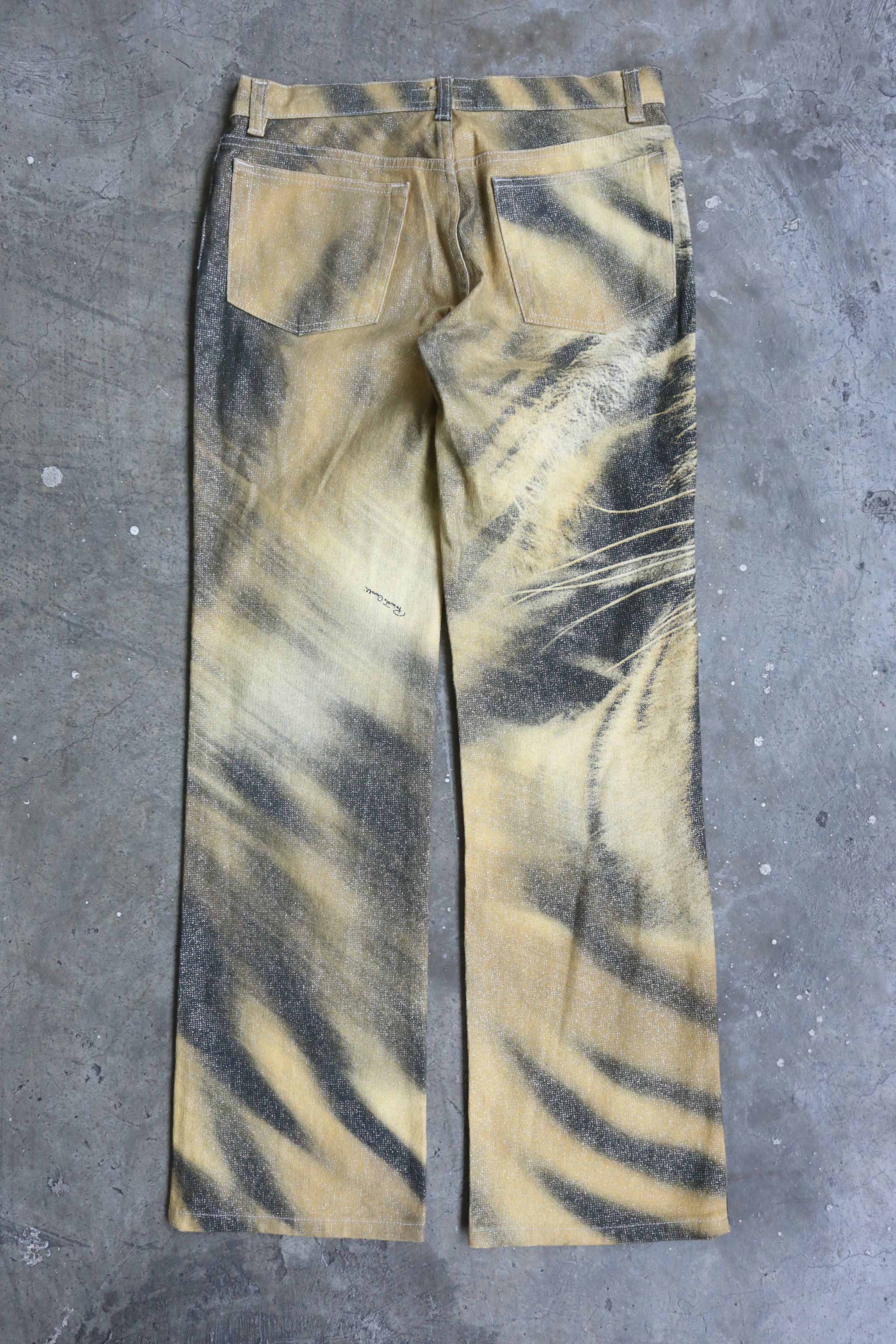 Roberto Cavalli Roberto Cavalli - F/W 00 - Tiger Glitter Denim Jean Size US 30 / EU 46 - 2 Thumbnail