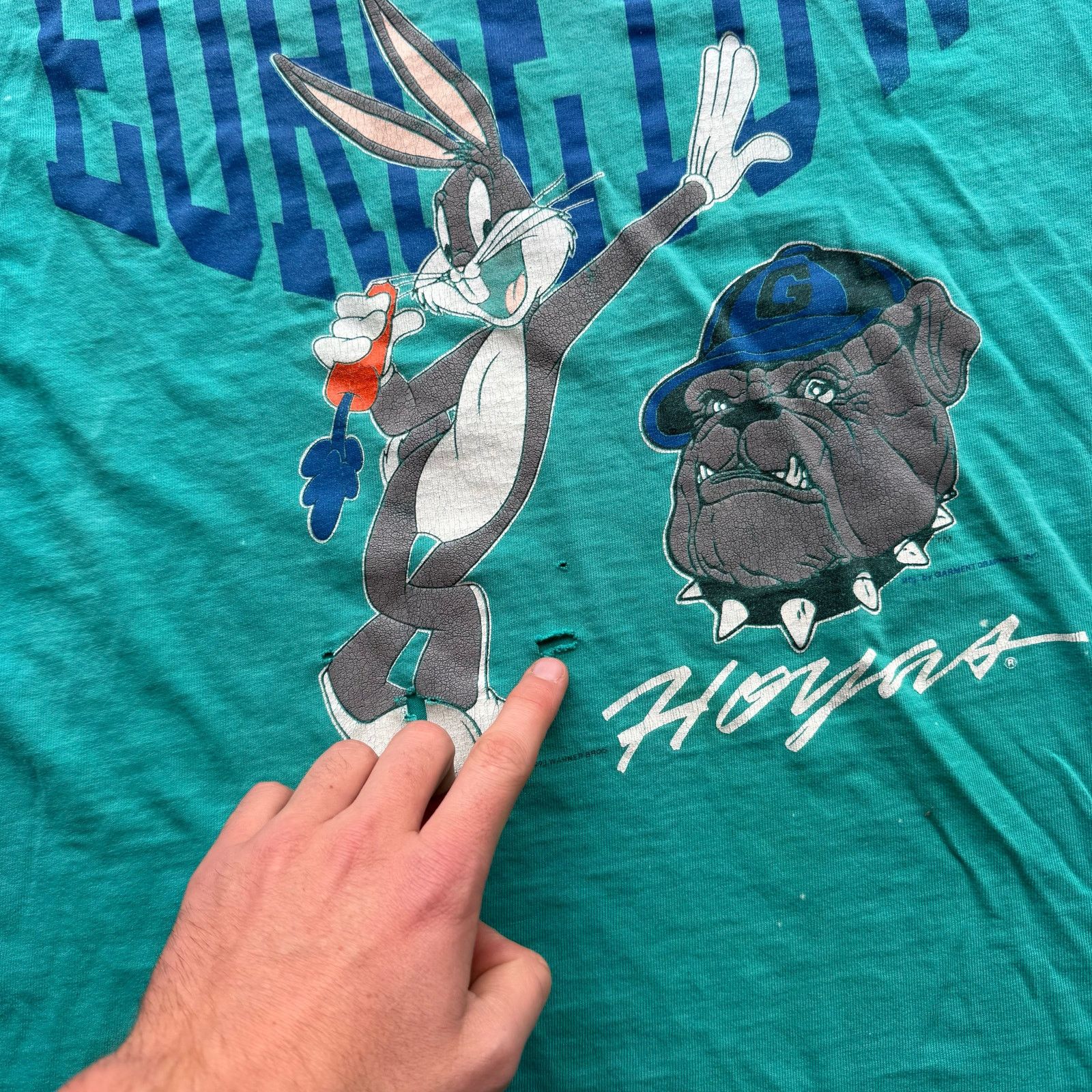 Vintage 90’s Georgetown Bugs Bunny Looney Tunes Tee Distressed Size US L / EU 52-54 / 3 - 7 Thumbnail