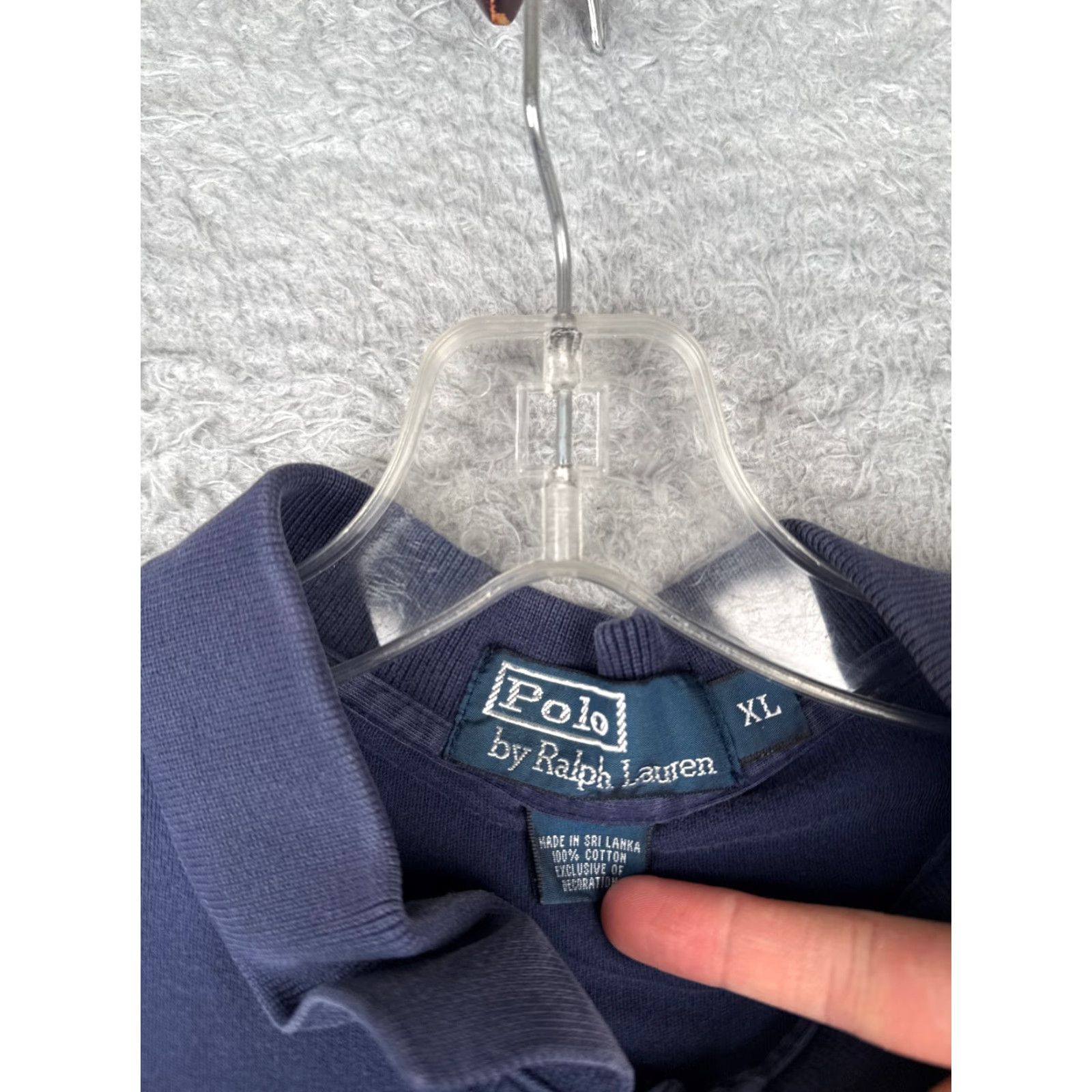 Ralph Lauren VINTAGE Polo Ralph Lauren Shirt Male XL Blue 100% Cotton Polo Sports Modern American Polo Shirt Mens XL Blue 1960s? Size US XL / EU 56 / 4 - 7 Thumbnail