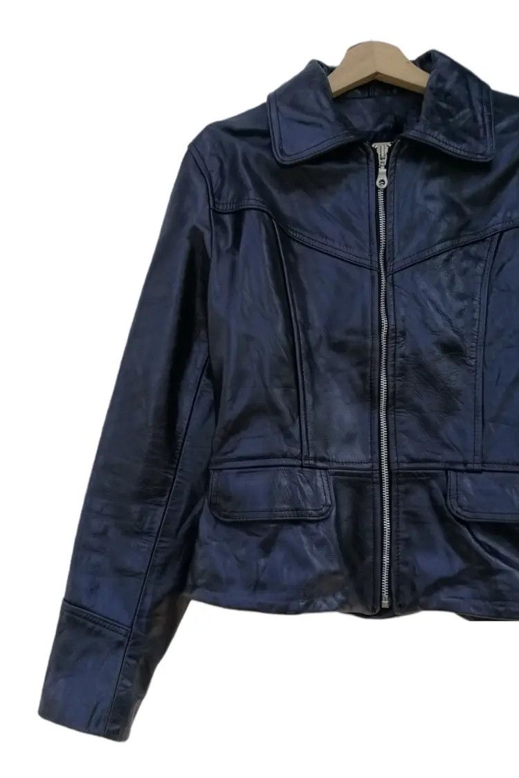 Genuine Leather Vintage RENEGADE Genuine Real Leather Jacket Size M / US 6-8 / IT 42-44 - 3 Thumbnail
