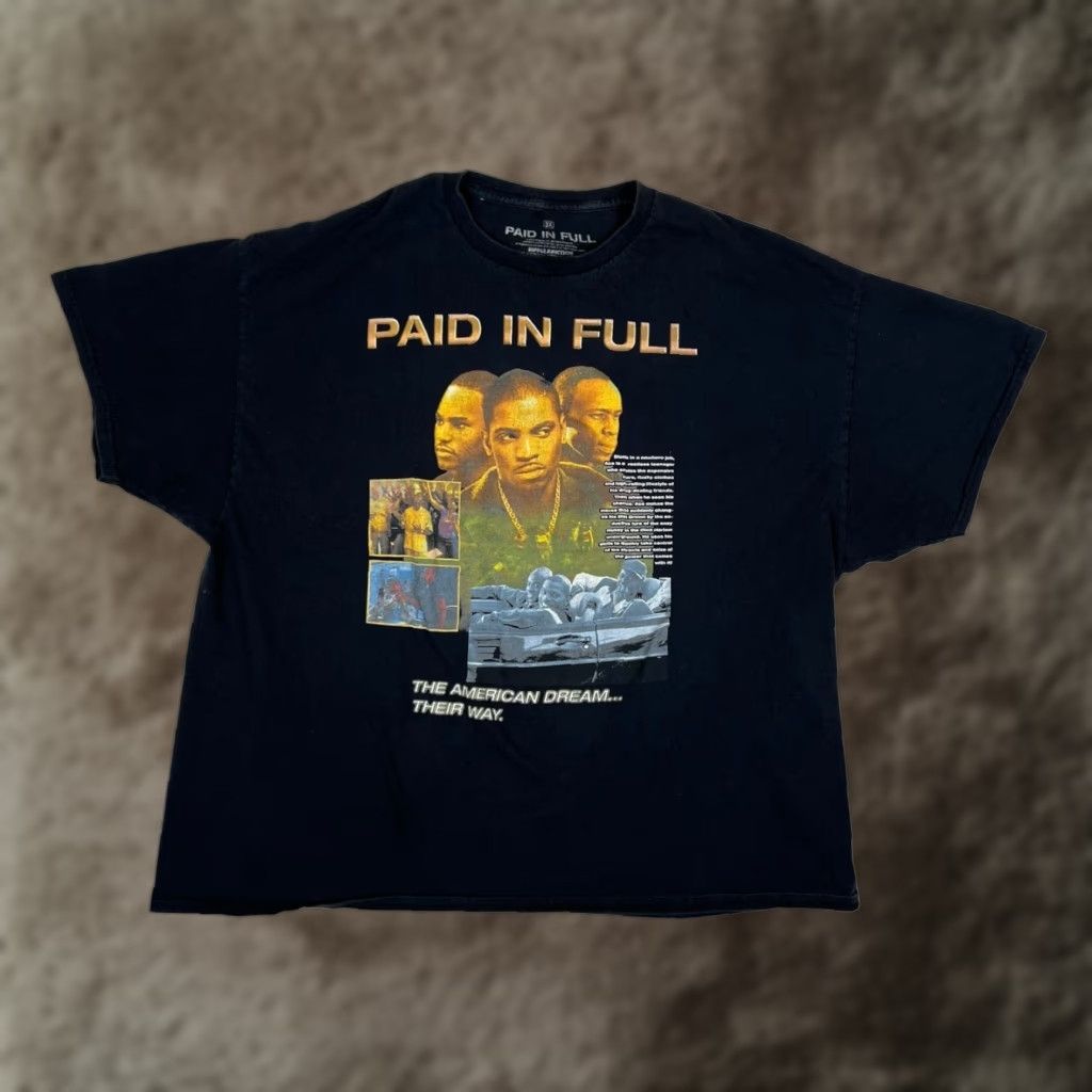 Ripple Junction VINTAGE Ripple Junction Paid in Full Movie Promo T-Shirt 3XL Men Black Cotton Crew Neck Short Sleeve 90s Retro Size US XXL / EU 58 / 5 - 1 Thumbnail