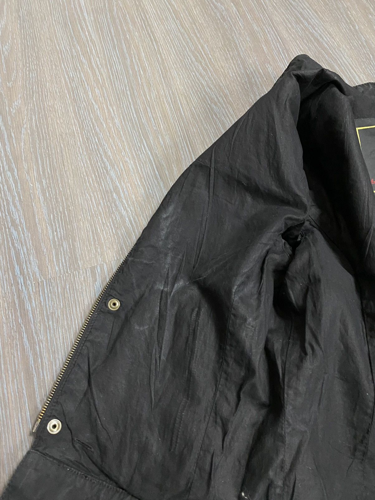 Belstaff Belstaff Gold Rubberized Y2K Belt Biker Jacket Size M / US 6-8 / IT 42-44 - 17 Thumbnail