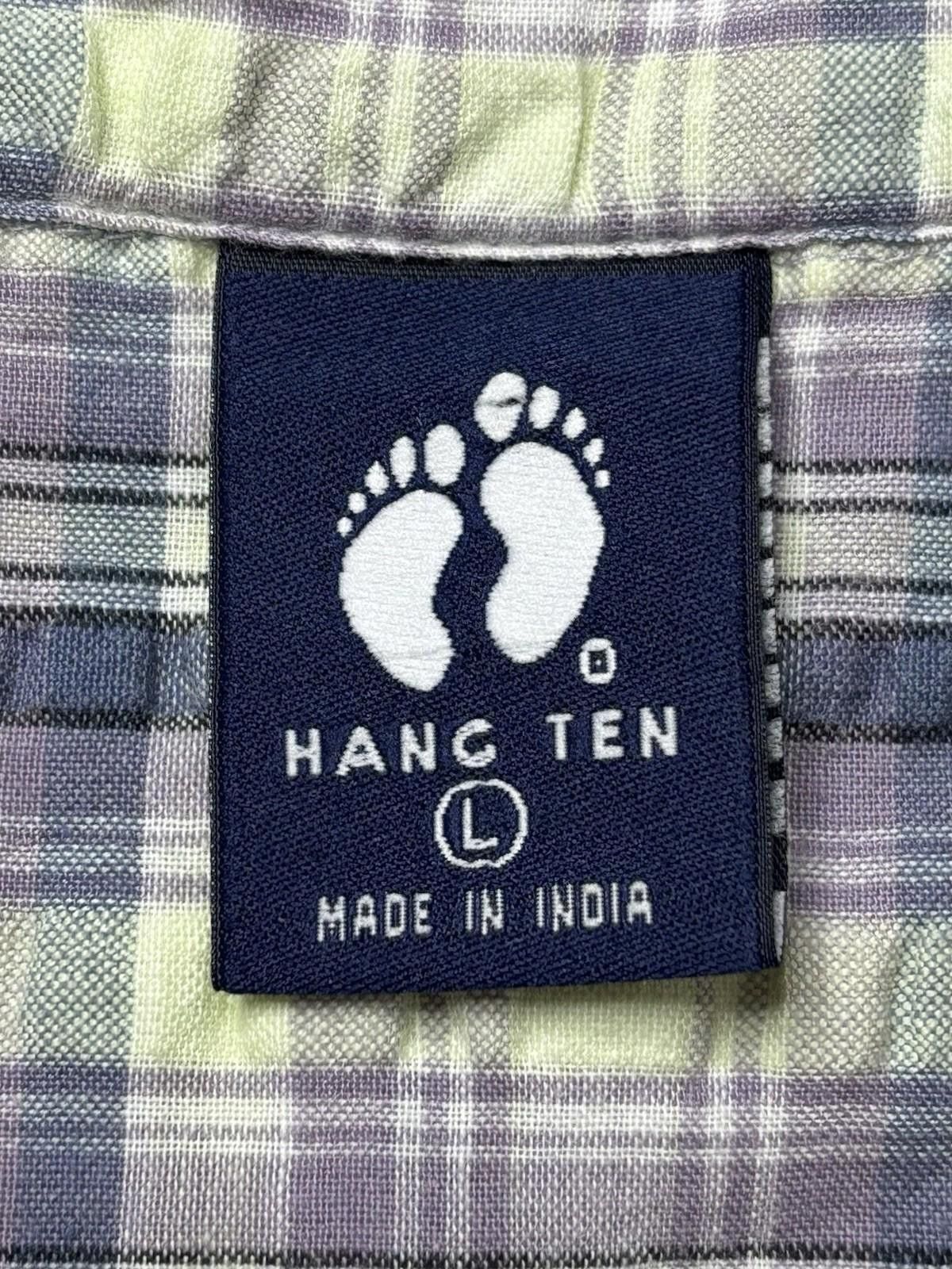 Hang Ten Hang Ten Shirt Mens Large Plaid Seersucker Cotton Pocket Size US L / EU 52-54 / 3 - 2 Thumbnail