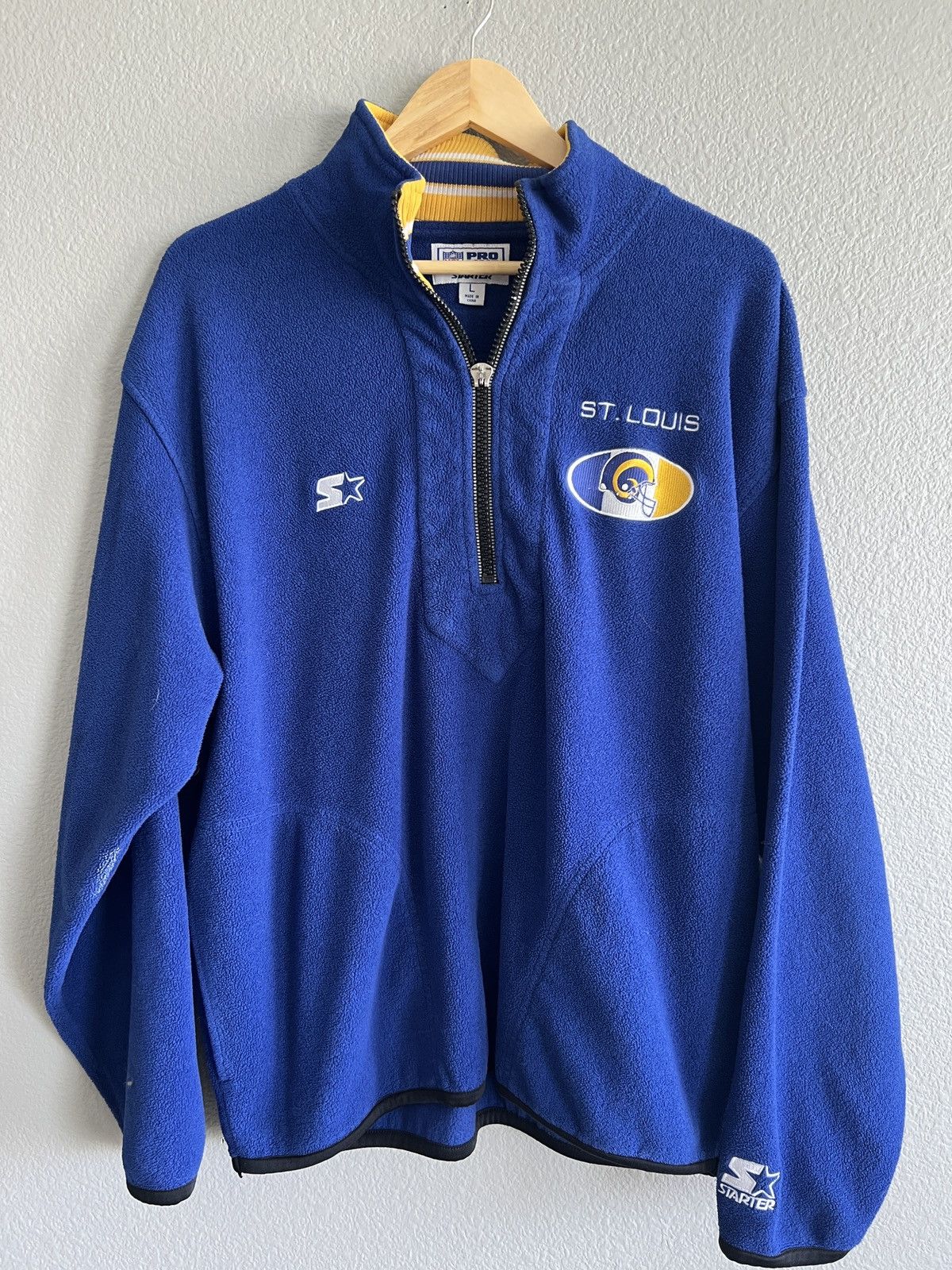 NFL × Pro Line × Vintage Vintage St Louis Rams 90’s Starter Pro Line NFL jacket Size US L / EU 52-54 / 3 - 1 Thumbnail