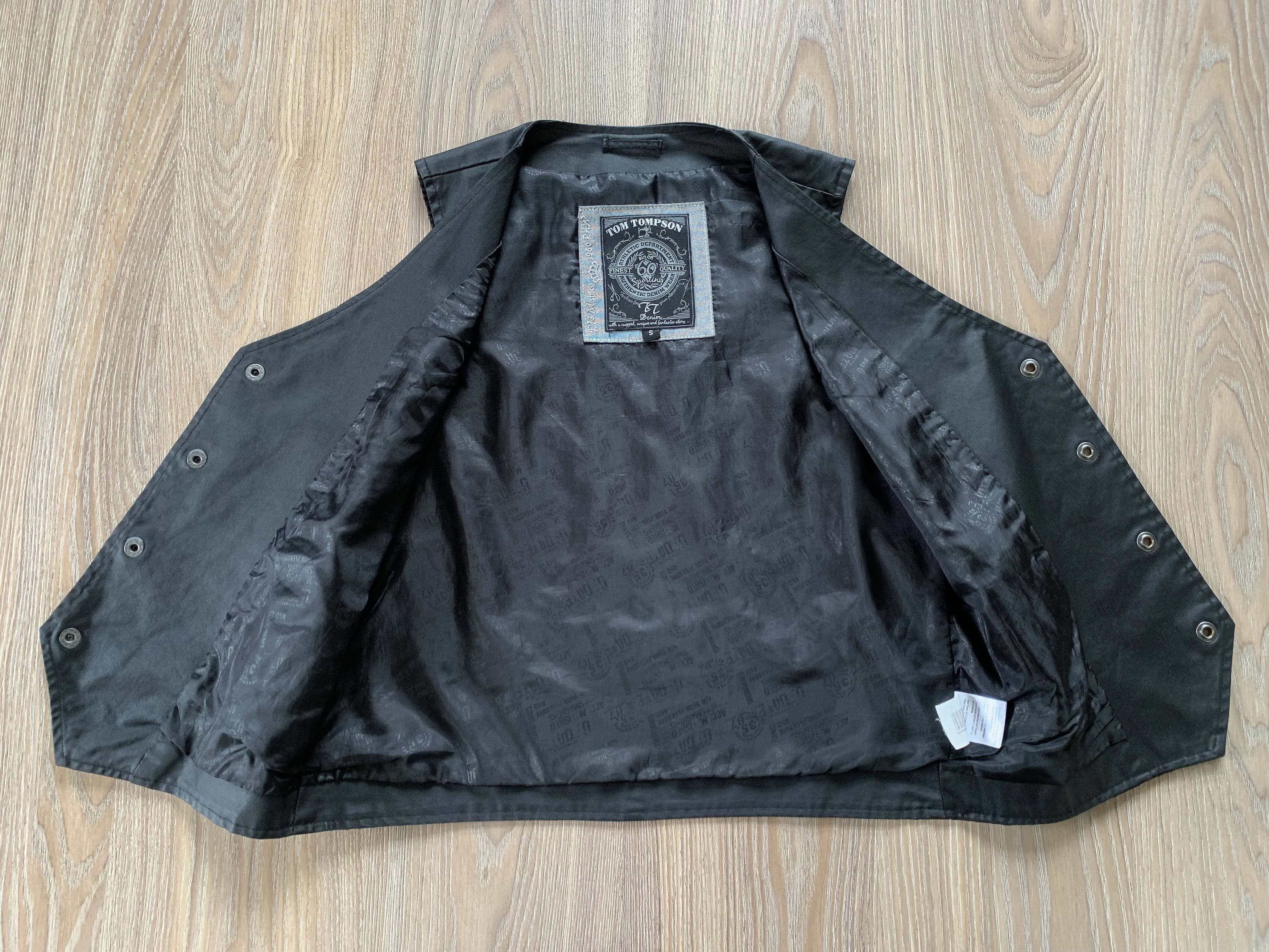 Designer Tom Tomson Black Wax Vest Size US S / EU 44-46 / 1 - 4 Thumbnail