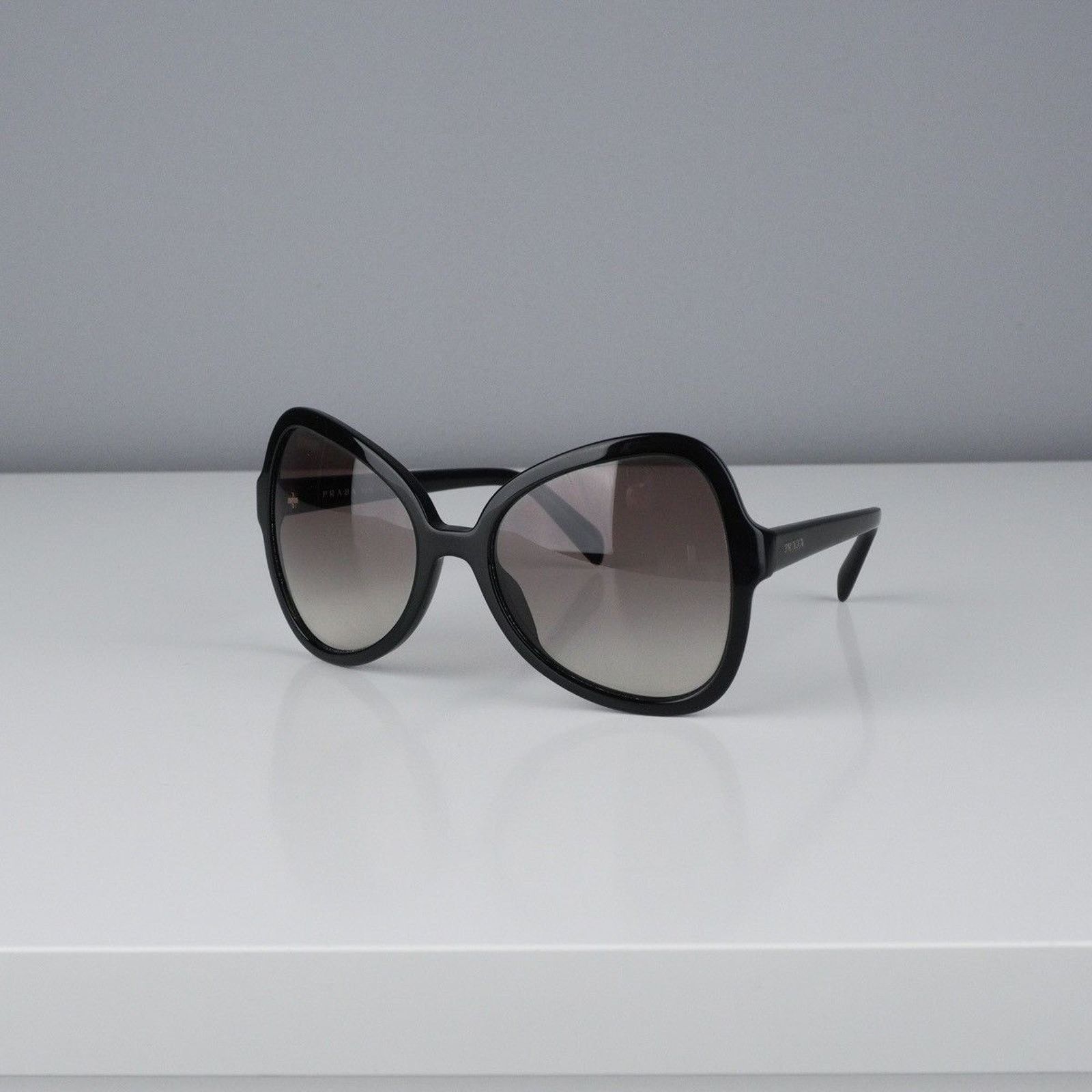 Prada Vintage prada mask silver logo black shield sunglasses Size ONE SIZE - 1 Thumbnail
