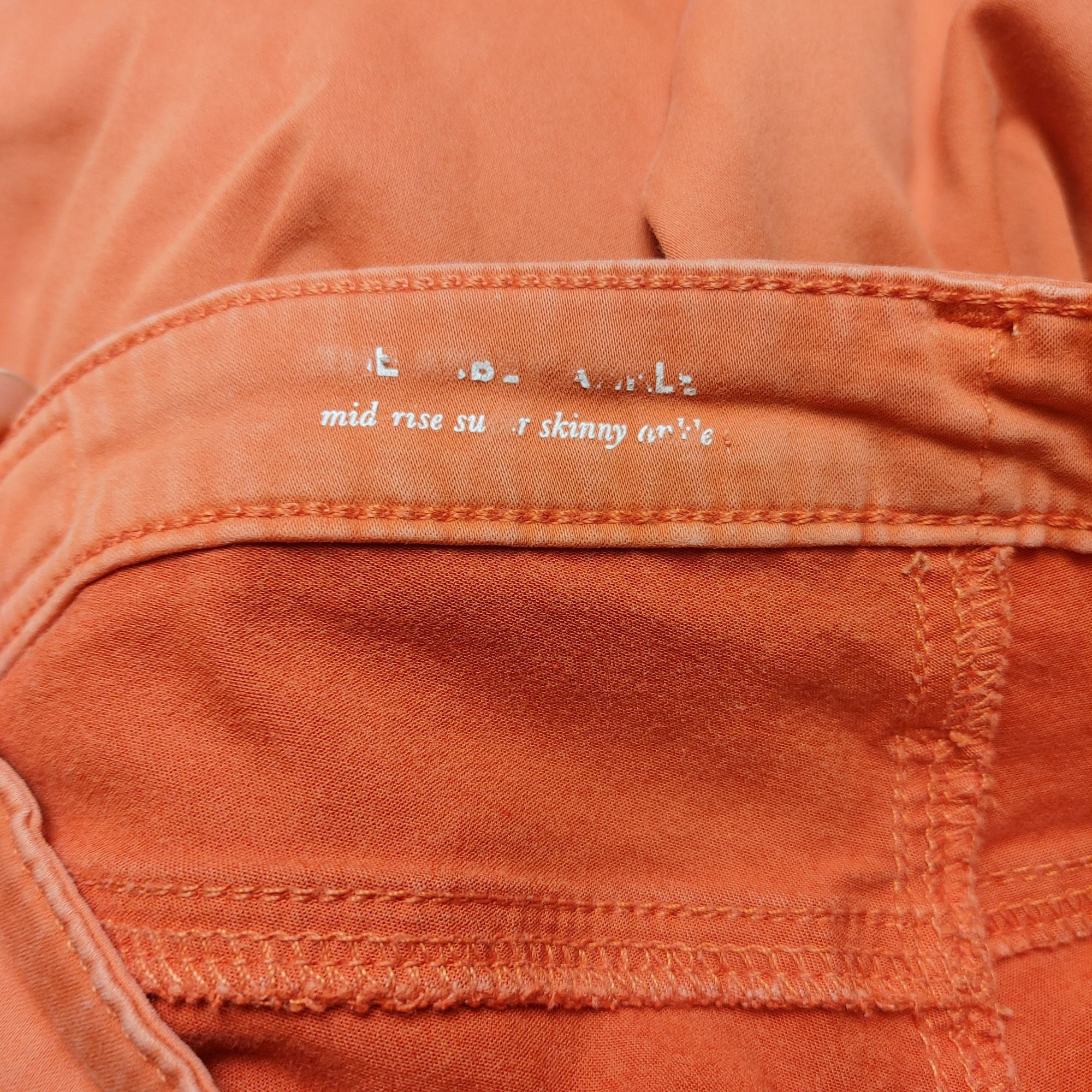 Other AG | Adriano Goldschmied Women's Orange Denim Mid Rise Skinn Size 27" / US 4 / IT 40 - 4 Thumbnail