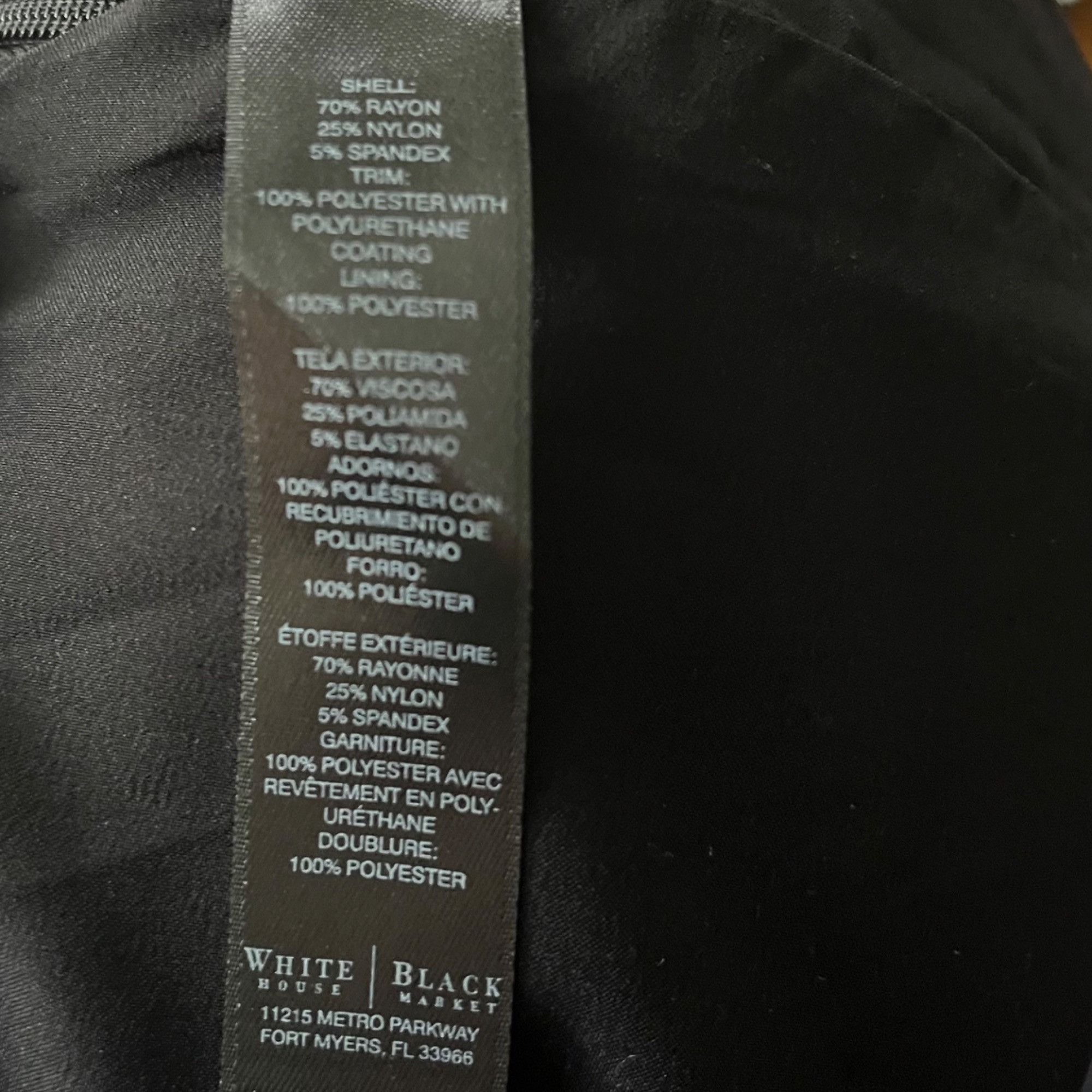 White House Black Market White House Black Market WHBM Black Pencil Skirt Faux-Leathe Size 26" / US 2 / IT 38 - 4 Thumbnail