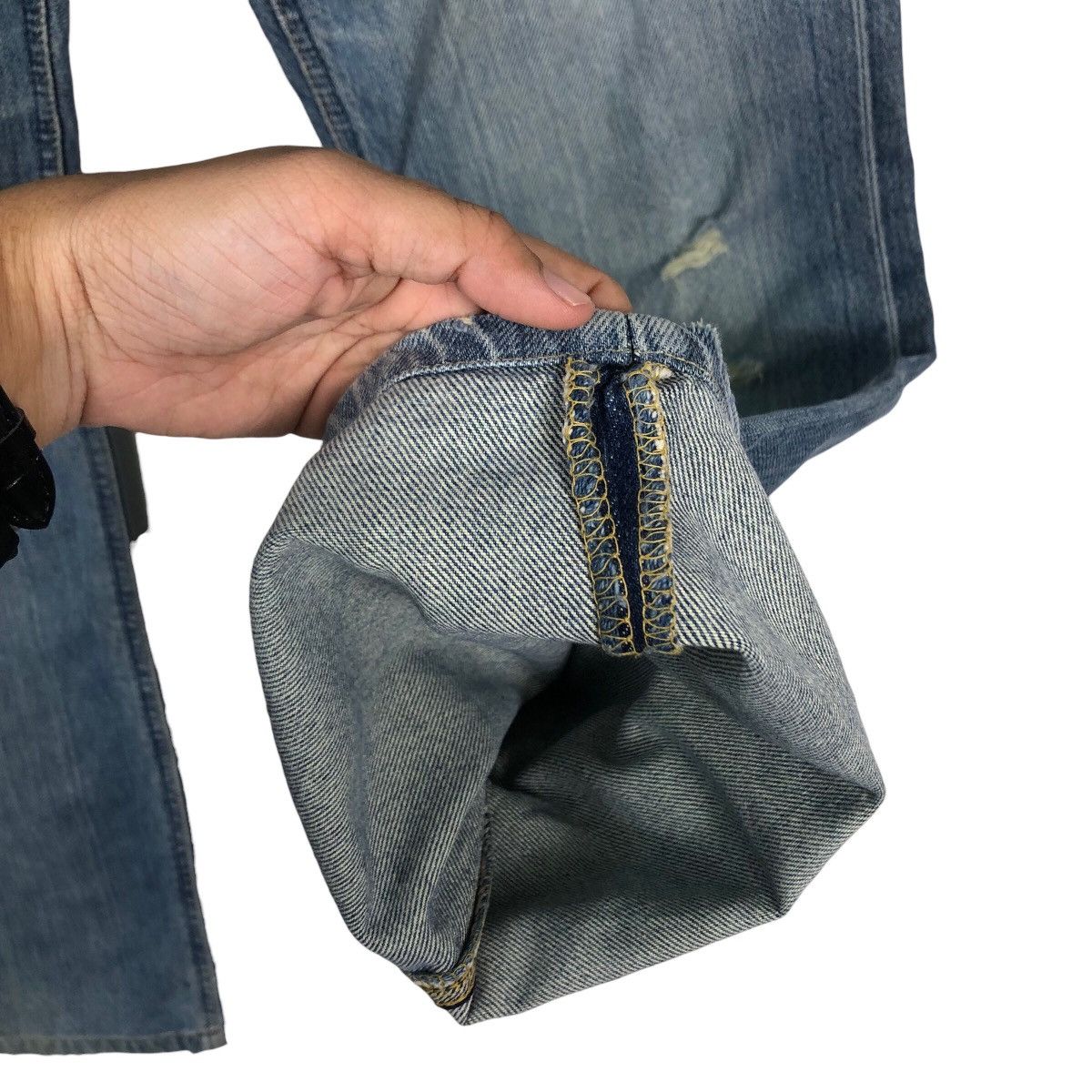 Japanese Brand 🔥Vintage Lee Rider Denim Jeans Union Made Size US 32 / EU 48 - 14 Thumbnail