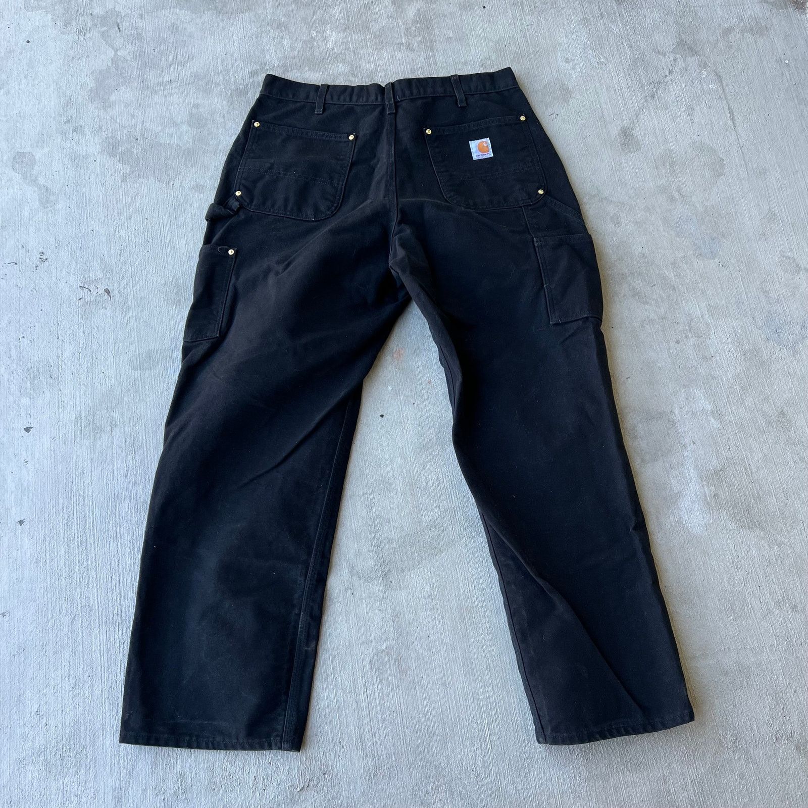 Carhartt × Vintage Carhartt black double knee work wear carpenter pants Size US 35 - 5 Thumbnail