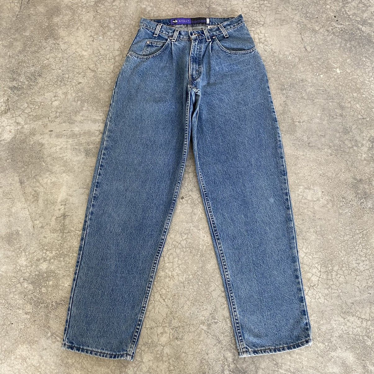 Levi's Vintage 1994 Levi’s Silvertab Pleated Baggy Denim Jeans Size US 29 - 1 Thumbnail