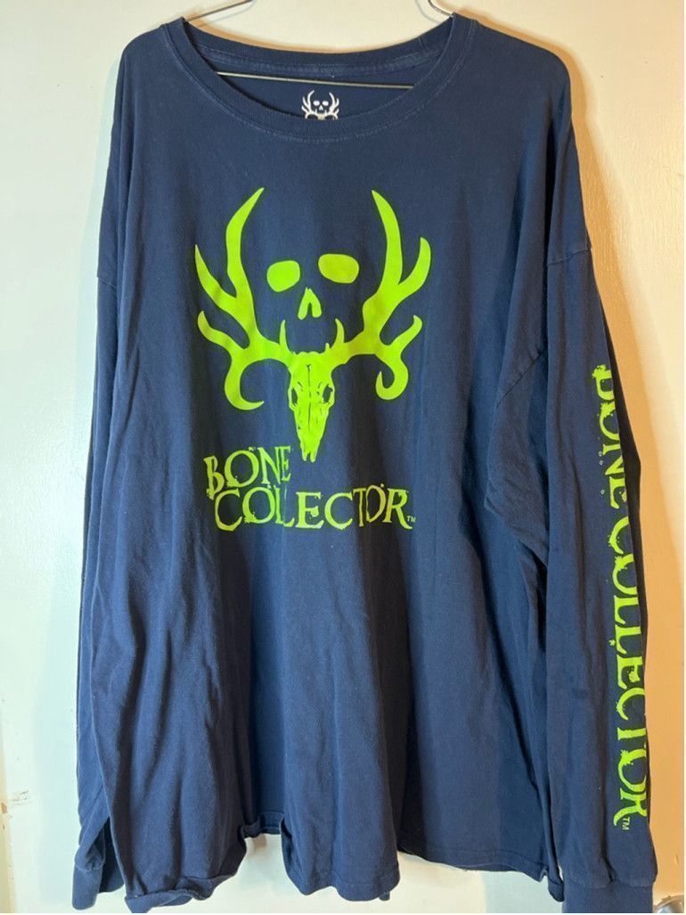 Other Men's Bone Collector Long Sleeve T-Shirt Size 3XL Navy Green Size US XL / EU 56 / 4 - 1 Thumbnail