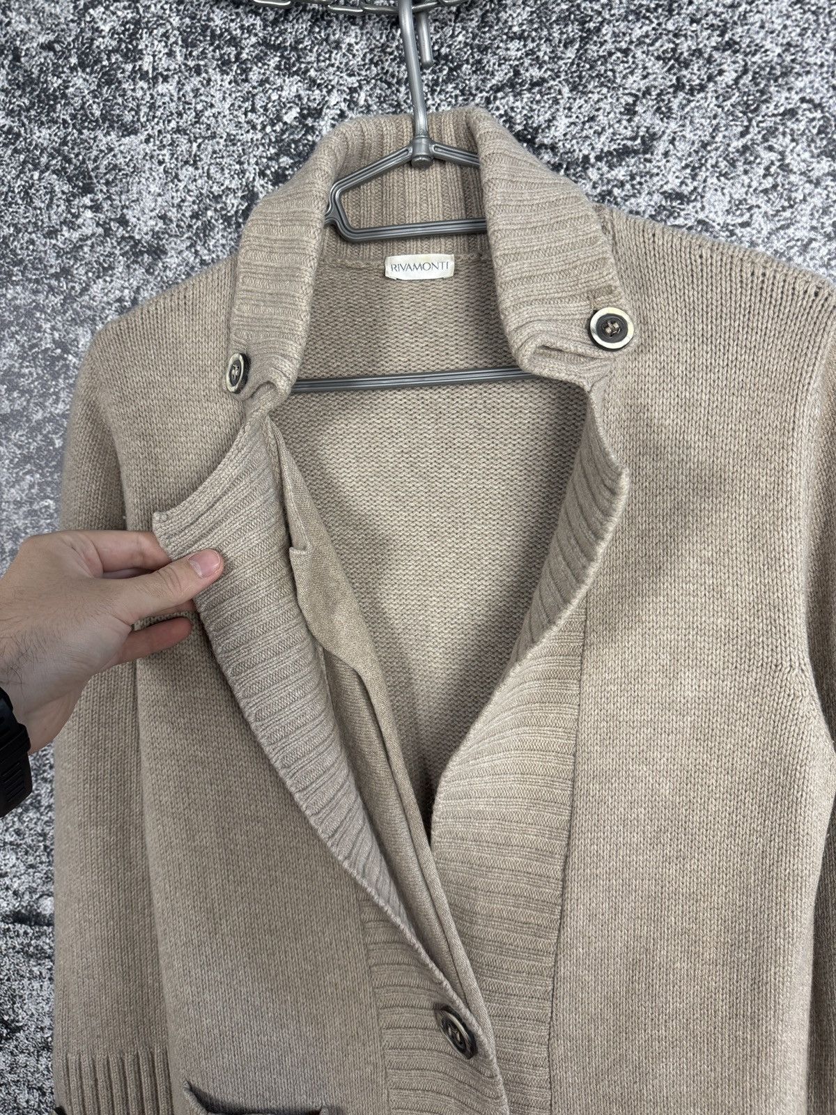 Brunello Cucinelli Rivamonti Wool Blend Button Cardigan Coat Brunello Cucinelli Size 3XL / US 20-22 - 6 Thumbnail