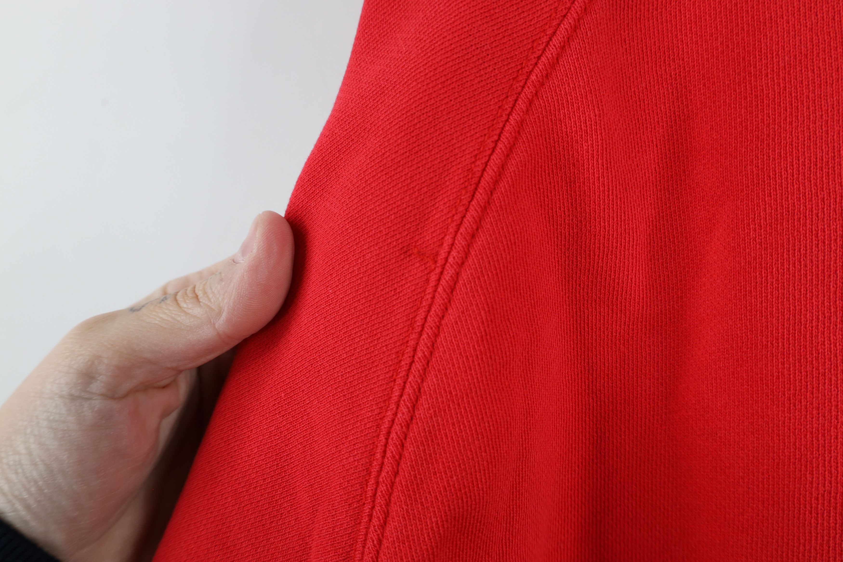 Nautica × Vintage Vintage 90s Nautica French Terry Crewneck Sweatshirt Red Size US L / EU 52-54 / 3 - 9 Thumbnail