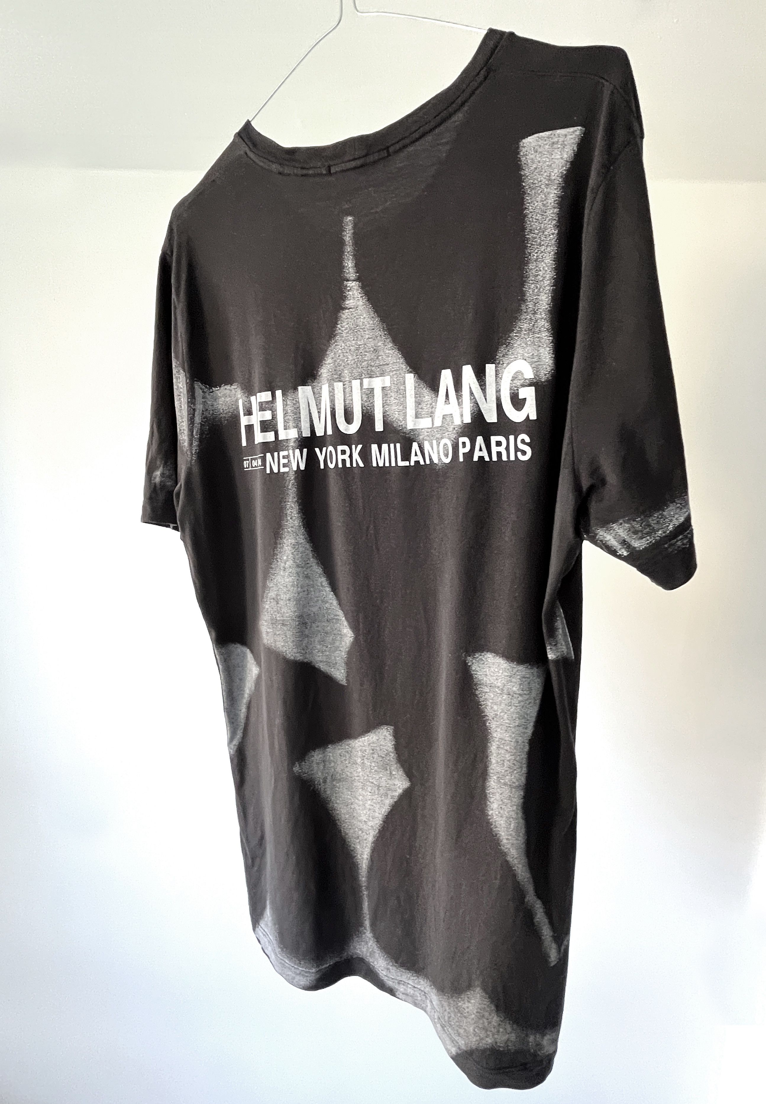 Helmut Lang ARCHIVE - Helmut Lang 2004 backstage stencil tee Size US L / EU 52-54 / 3 - 1 Thumbnail