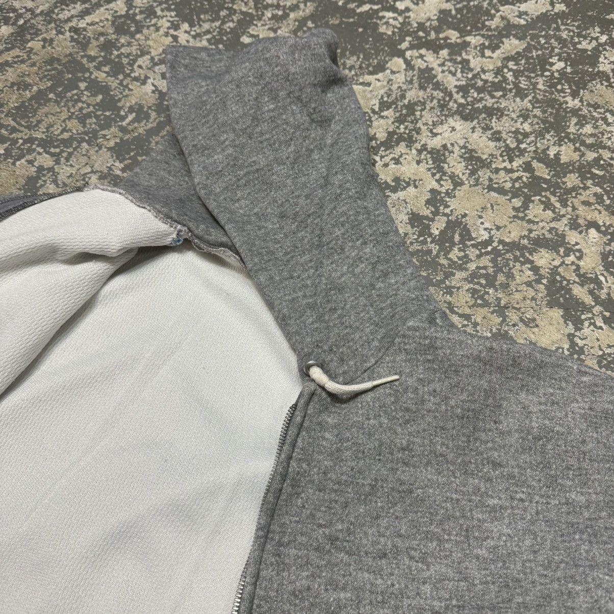 Vintage Vintage Grey Waffle Insulated Thermal Zip Hoodie Sweatshirt Size US M / EU 48-50 / 2 - 11 Thumbnail